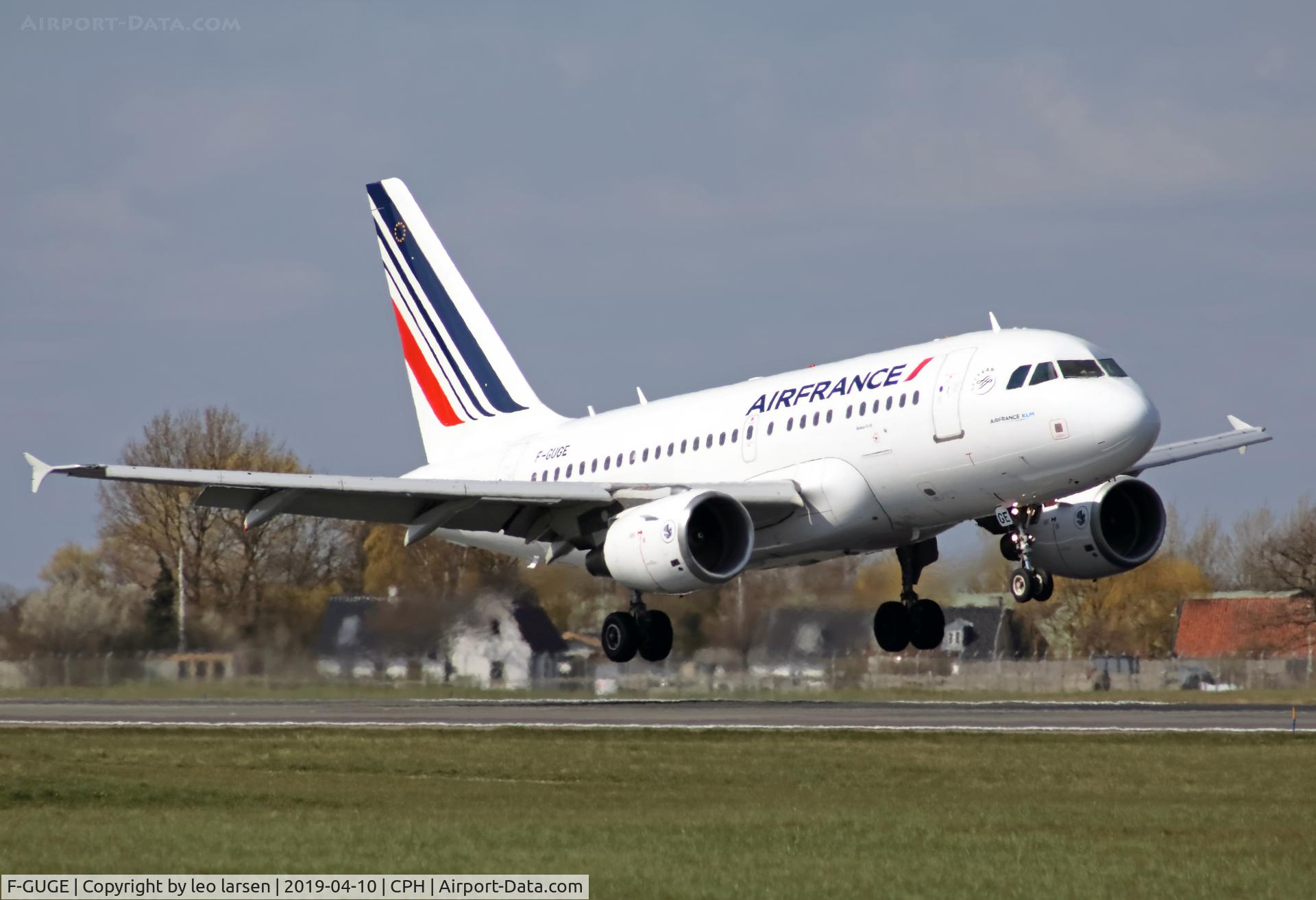 F-GUGE, 2003 Airbus A318-111 C/N 2100, Copenhagen 10.4.2019
