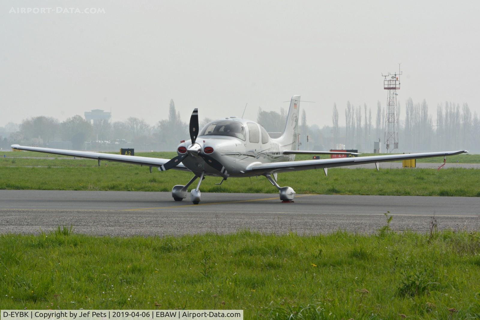 D-EYBK, 2008 Cirrus SR22 C/N 2955, At Antwerp Airport.