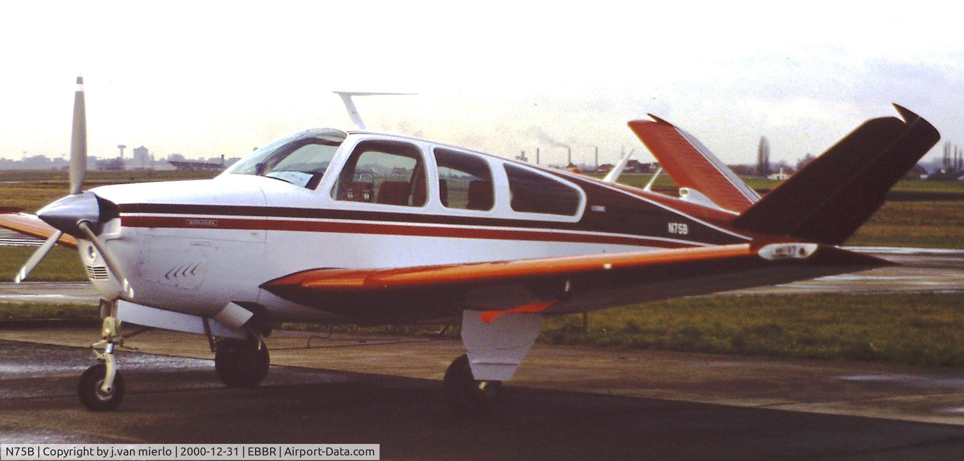 N75B, Beechcraft Bonanza C/N 00000000, Brussels, Belgium