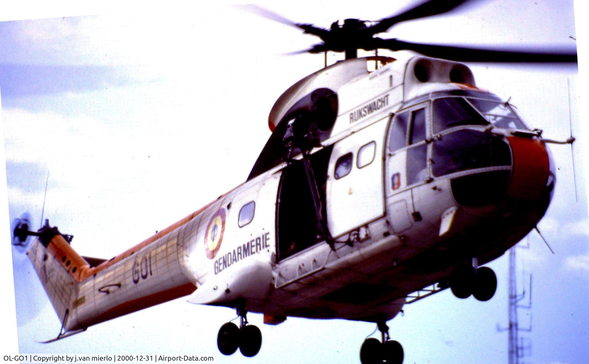 OL-GO1, Aerospatiale SA-330L Puma C/N 1225, Ghent opendoor event Rijkswachtkazerene  Groendreef mid'80s