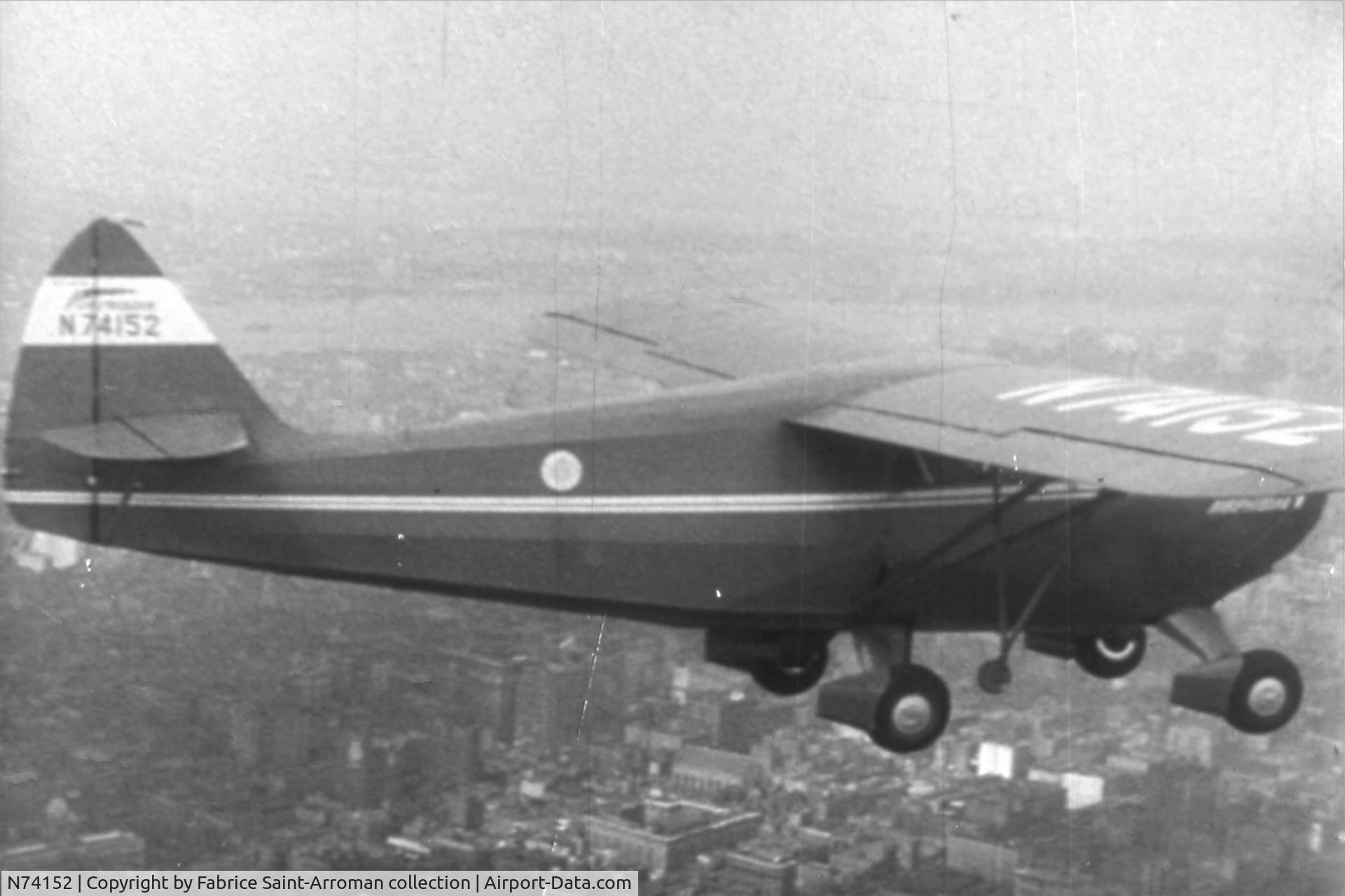 N74152, 1951 Taylorcraft CONTINENTAL FA-III C/N FA2101, air-to-air shot, who could guess this is also a car?