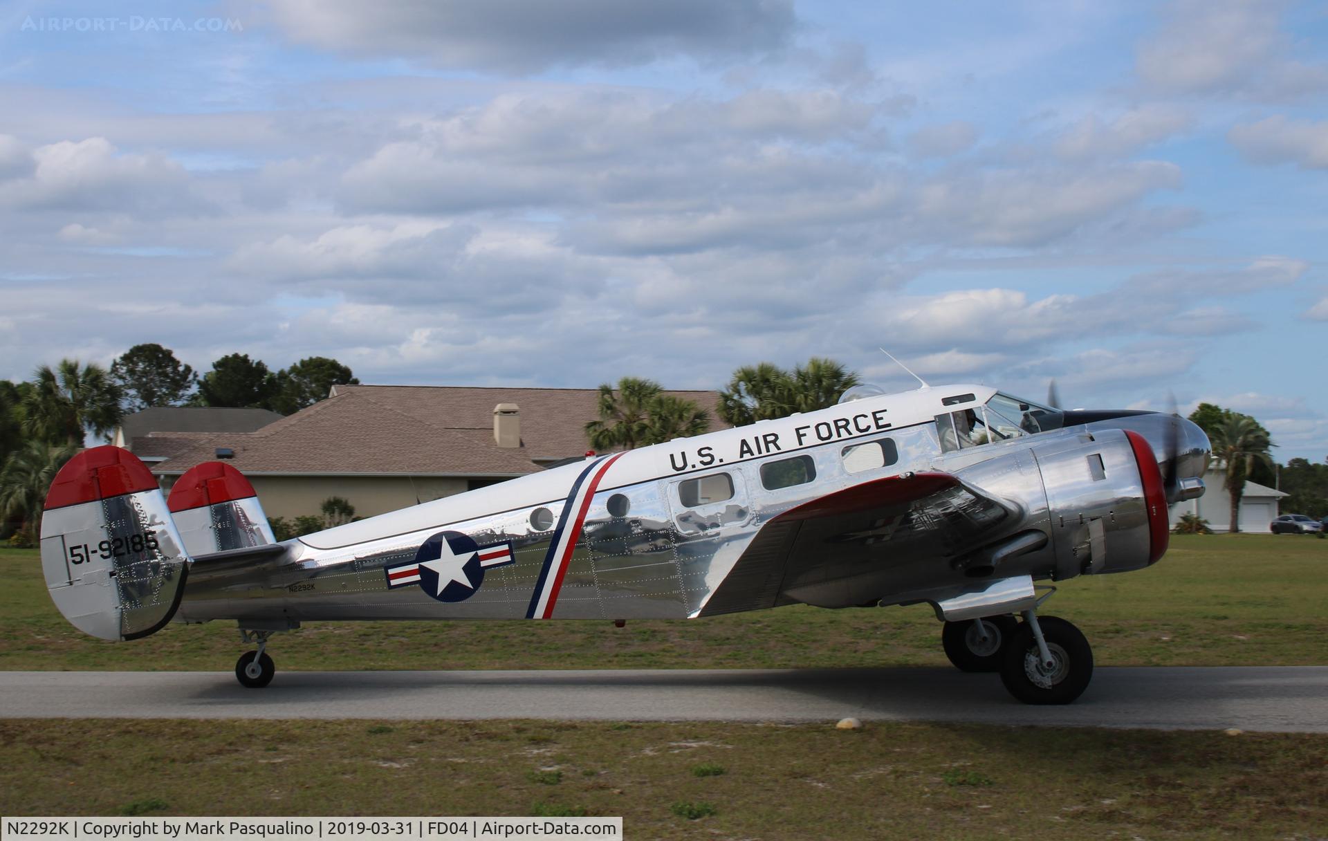 N2292K, 1951 Beech Mk.3N C/N CA-8 (A-608), Beech 3N