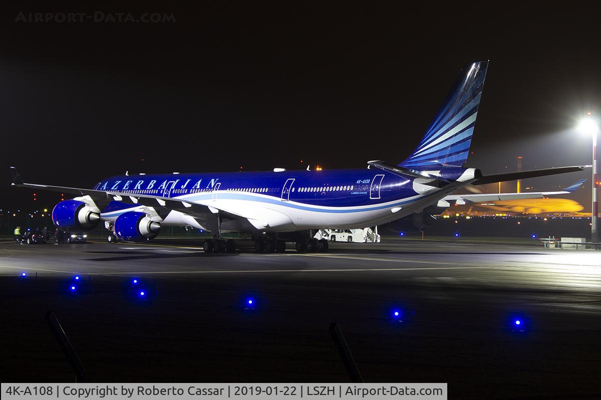 4K-A108, 2006 Airbus A340-642ACJ C/N 779, World Economic Forum 2019