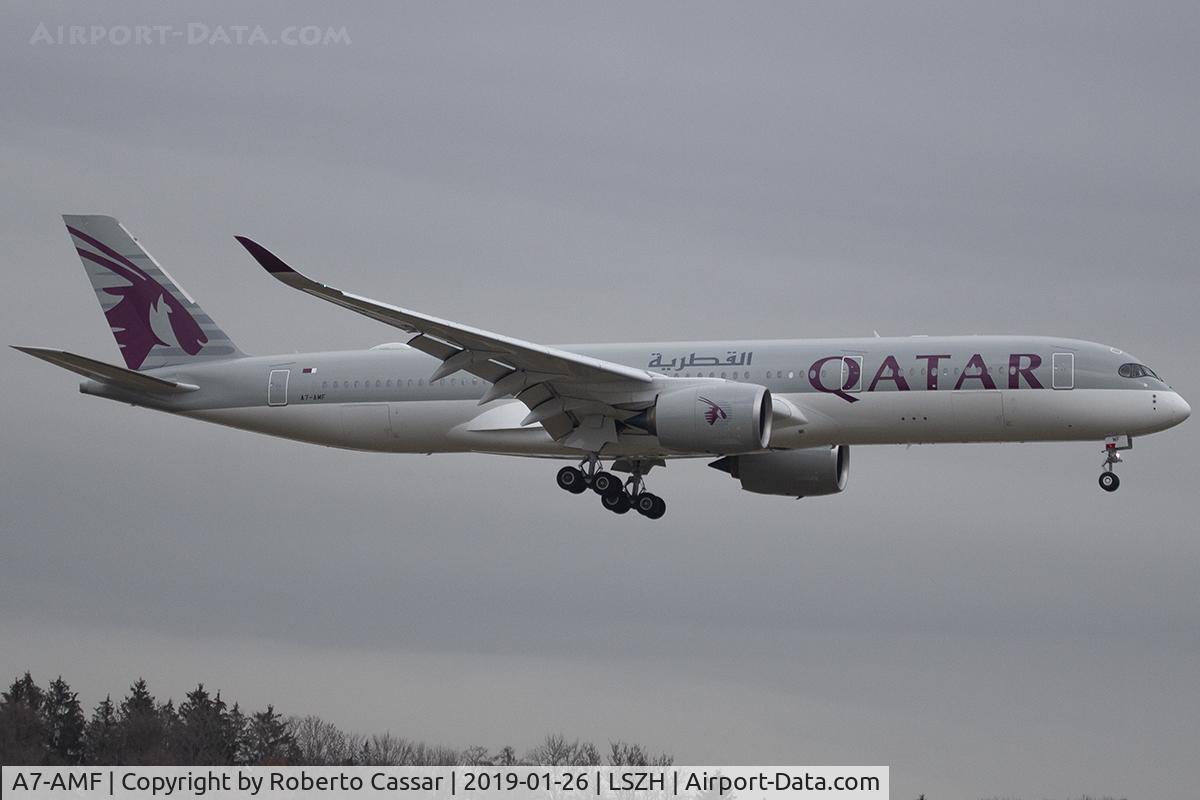 A7-AMF, 2018 Airbus A350-941 C/N 172, Zurich - Kloten