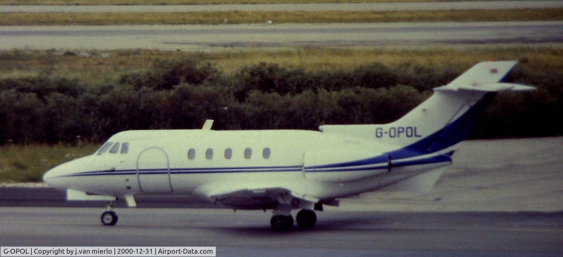 G-OPOL, 1969 Hawker Siddeley HS.125 Series F3B/RA C/N 25171, Aéroport de Nice, France'80s
