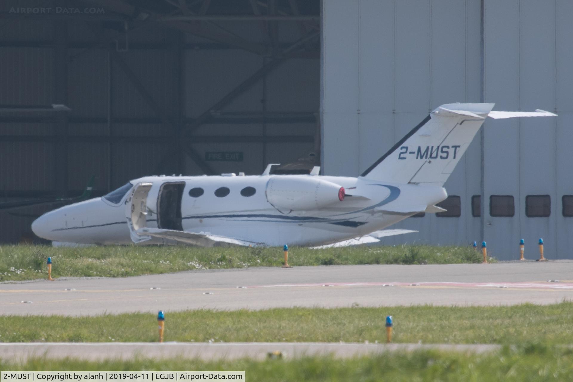 2-MUST, 2009 Cessna 510 Citation Mustang Citation Mustang C/N 510-0213, Parked outside the Aigle hangar, Guernsey