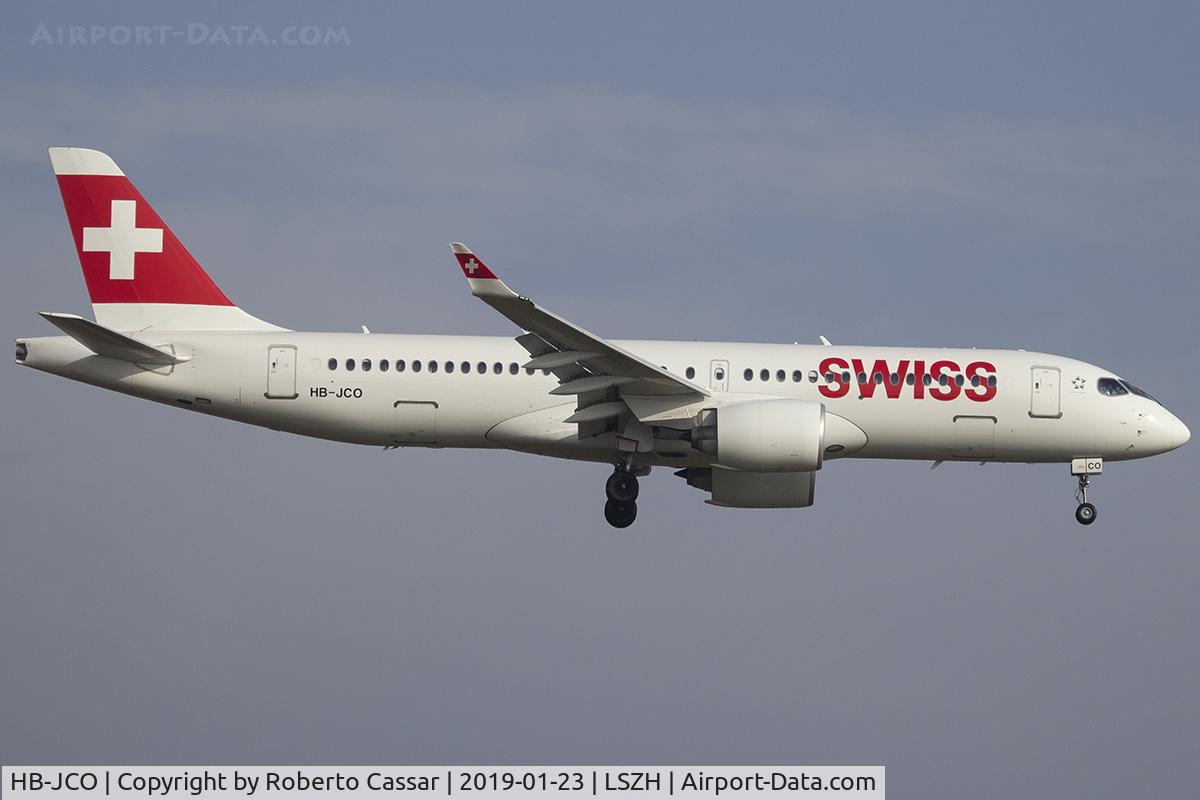 HB-JCO, 2018 Bombardier CSeries CS300 (BD-500-1A11) C/N 55033, Zurich - Kloten