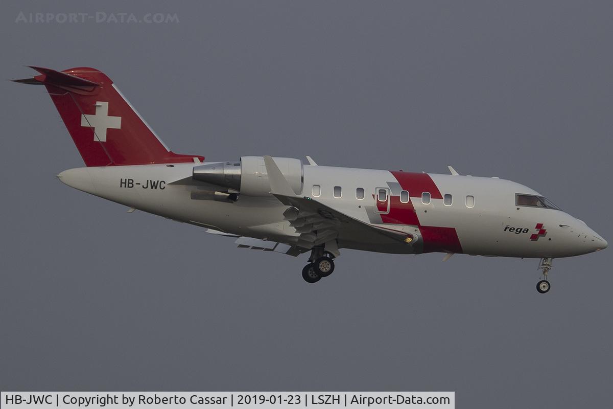 HB-JWC, 2018 Bombardier Challenger 650 (CL-600-2B16) C/N 6114, Zurich - Kloten
