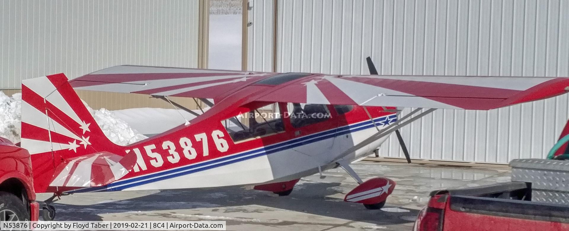N53876, 1975 Bellanca 8KCAB Decathlon C/N 226-76, sitting outside