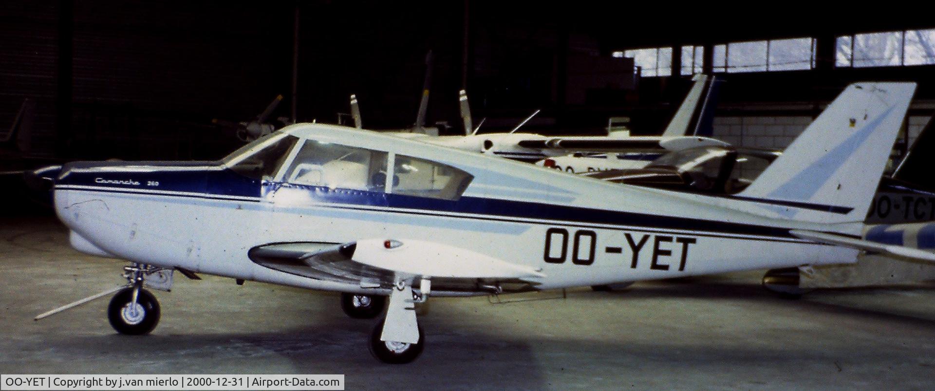 OO-YET, 1965 Piper PA-24-260 Comanche C/N 24-4213, Belgium