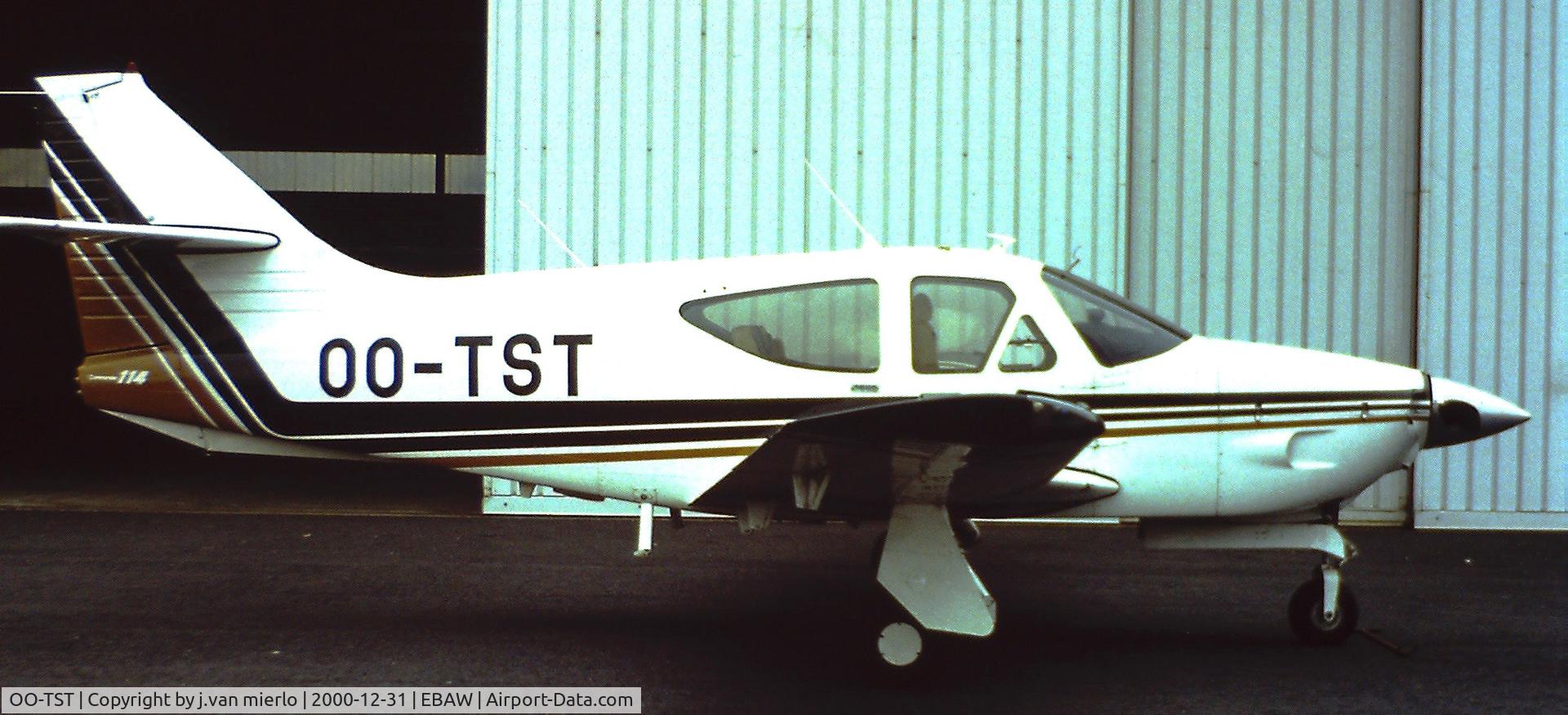 OO-TST, 1978 Rockwell Commander 114 C/N 14409, Antwerp, Belgium '80s