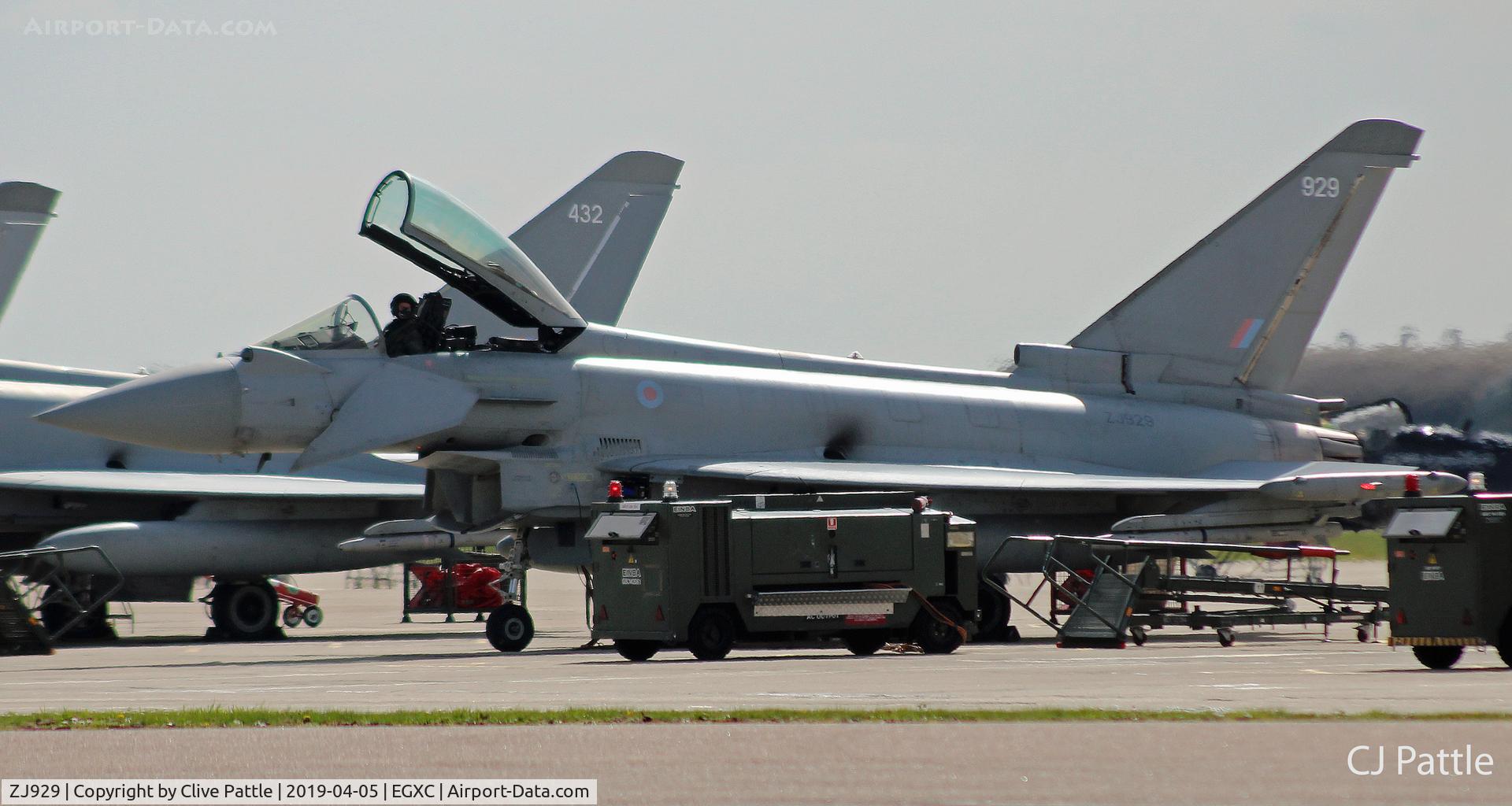 ZJ929, 2006 Eurofighter EF-2000 Typhoon FGR4 C/N 0096/BS020, On the flightline at Coningsby