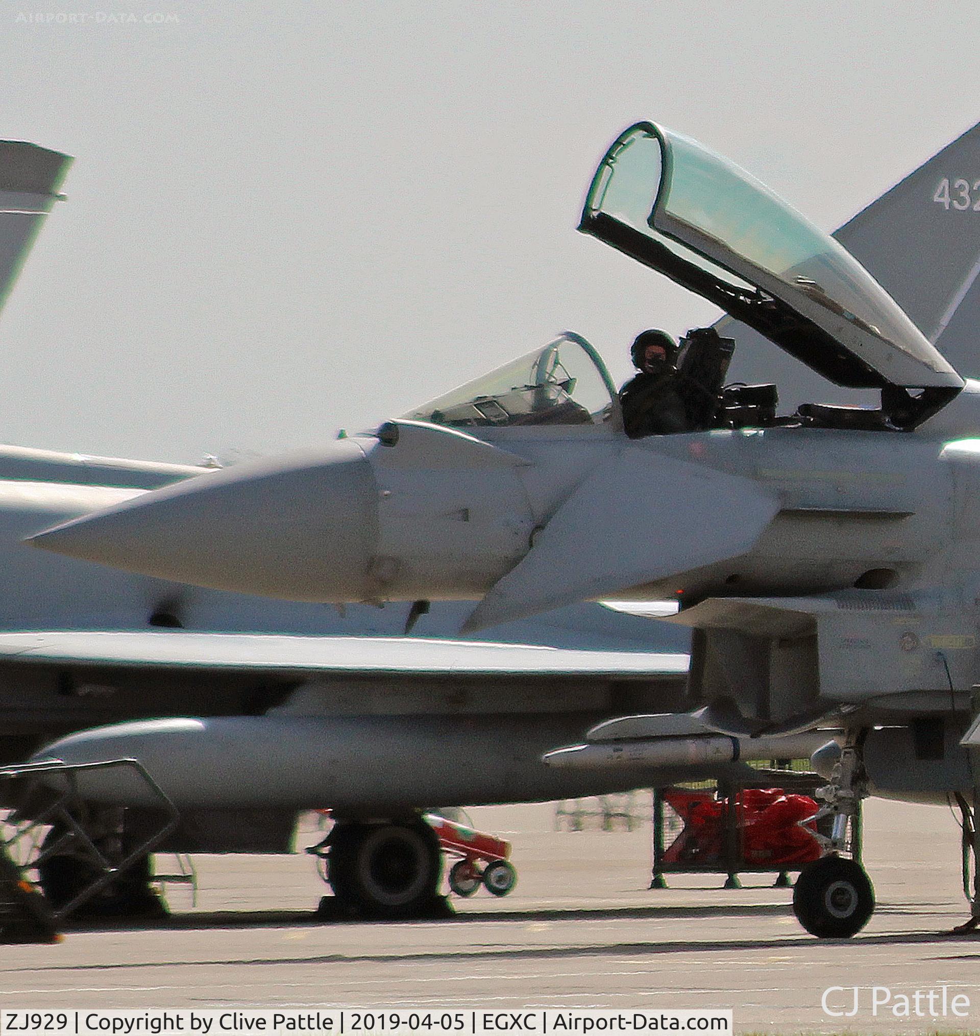 ZJ929, 2006 Eurofighter EF-2000 Typhoon FGR4 C/N 0096/BS020, Close up at Coningsby