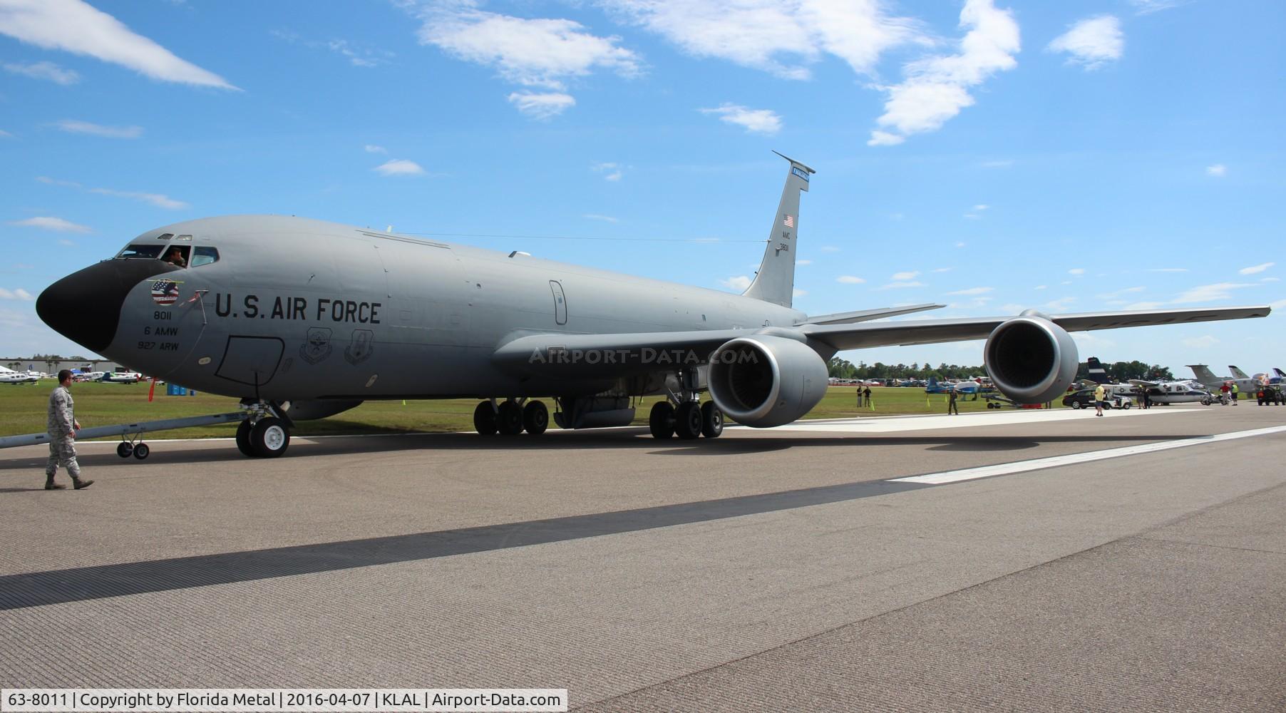 63-8011, 1963 Boeing KC-135R Stratotanker C/N 18628, KC-135 Sun N Fun 2016