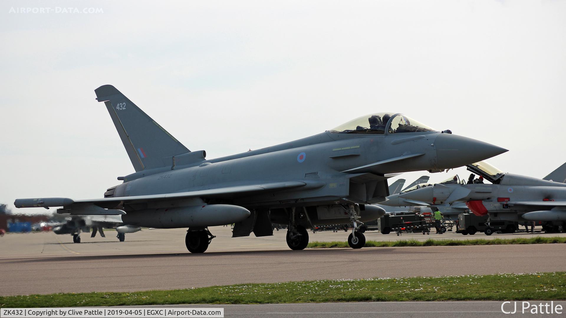 ZK432, 2018 Eurofighter Typhoon FGR.4 C/N BS148, In action at Coningsby