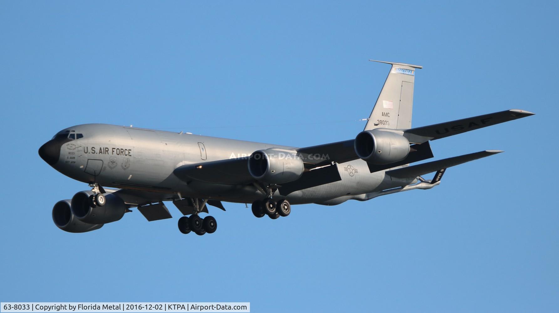 63-8033, 1963 Boeing KC-135R Stratotanker C/N 18650, KC-135R TPA spotting