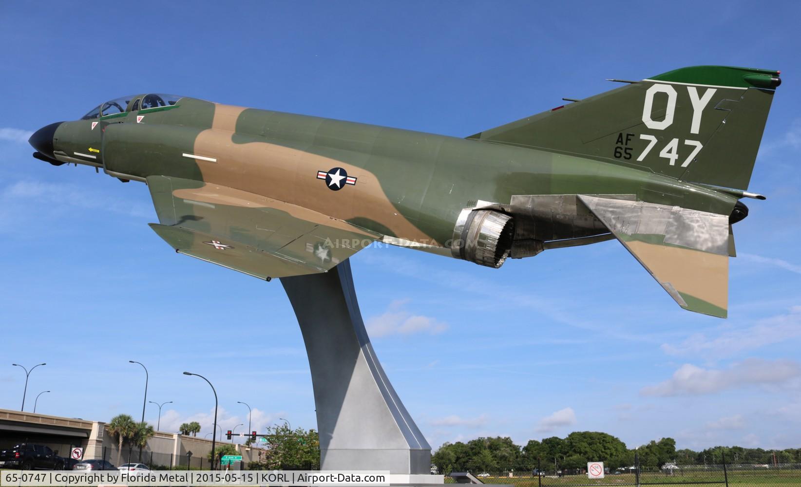 65-0747, 1965 McDonnell F-4D Phantom II C/N 1810, Joe Kittinger's F-4D Phantom gate guard Orlando Executive