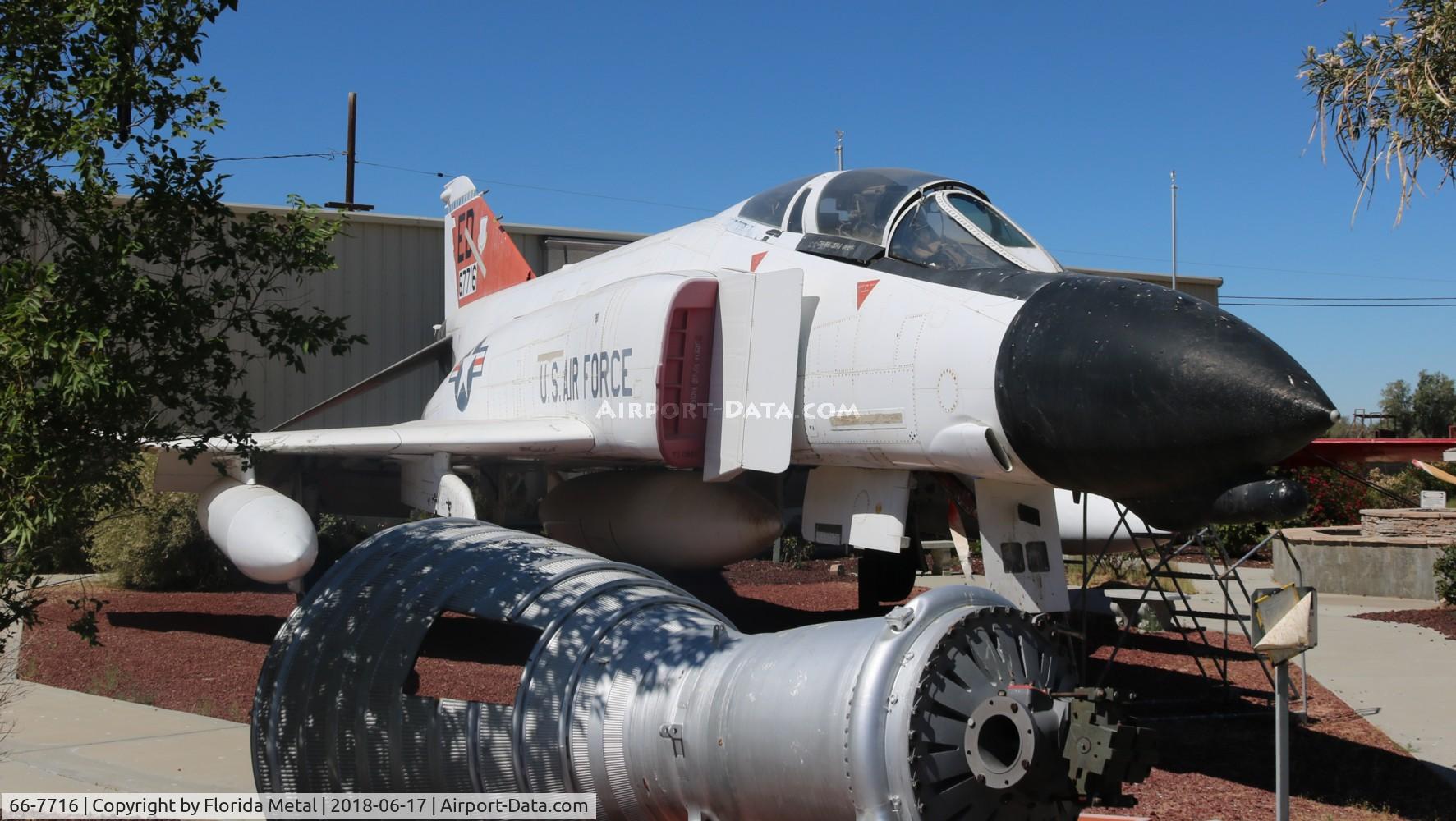 66-7716, 1966 McDonnell F-4D-31-MC Phantom II C/N 2337, F-4D Gate guard Boron CA