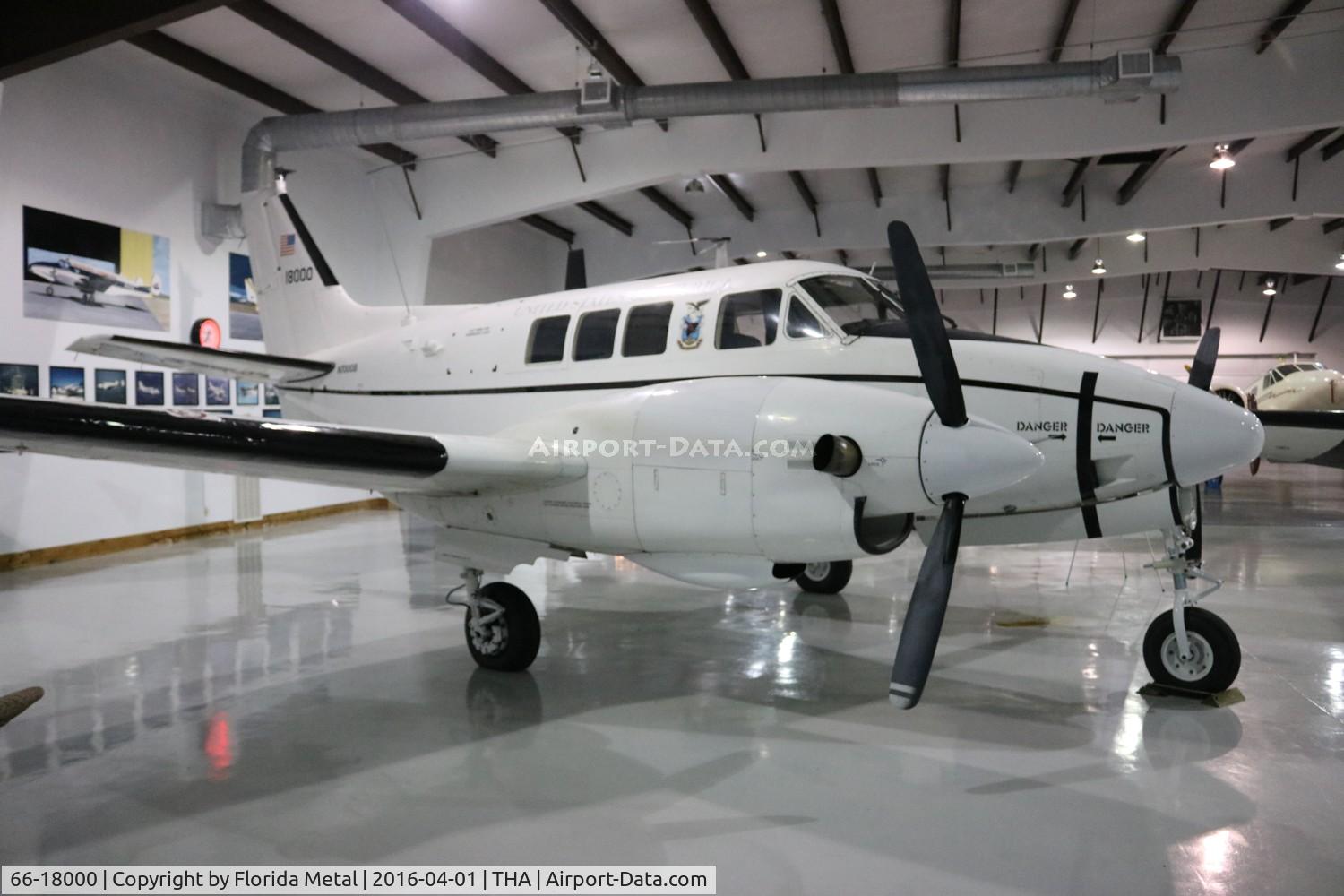 66-18000, 1966 Beech U-21A Ute C/N LM-01, U-21A at Beechcraft museum