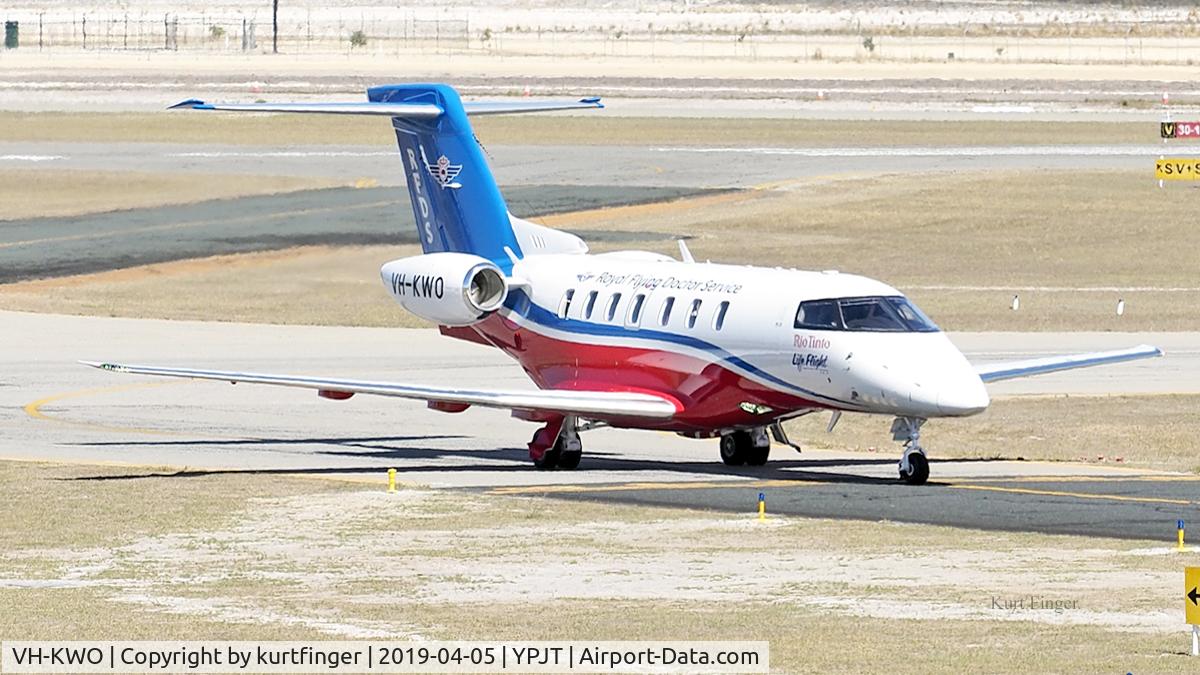 VH-KWO, 2018 Pilatus PC-24 C/N 106, One of the two new Pilatus PC24s operated by the Royal Flying Doctor Service in Western Australia. Home base is Jandakot Airport.