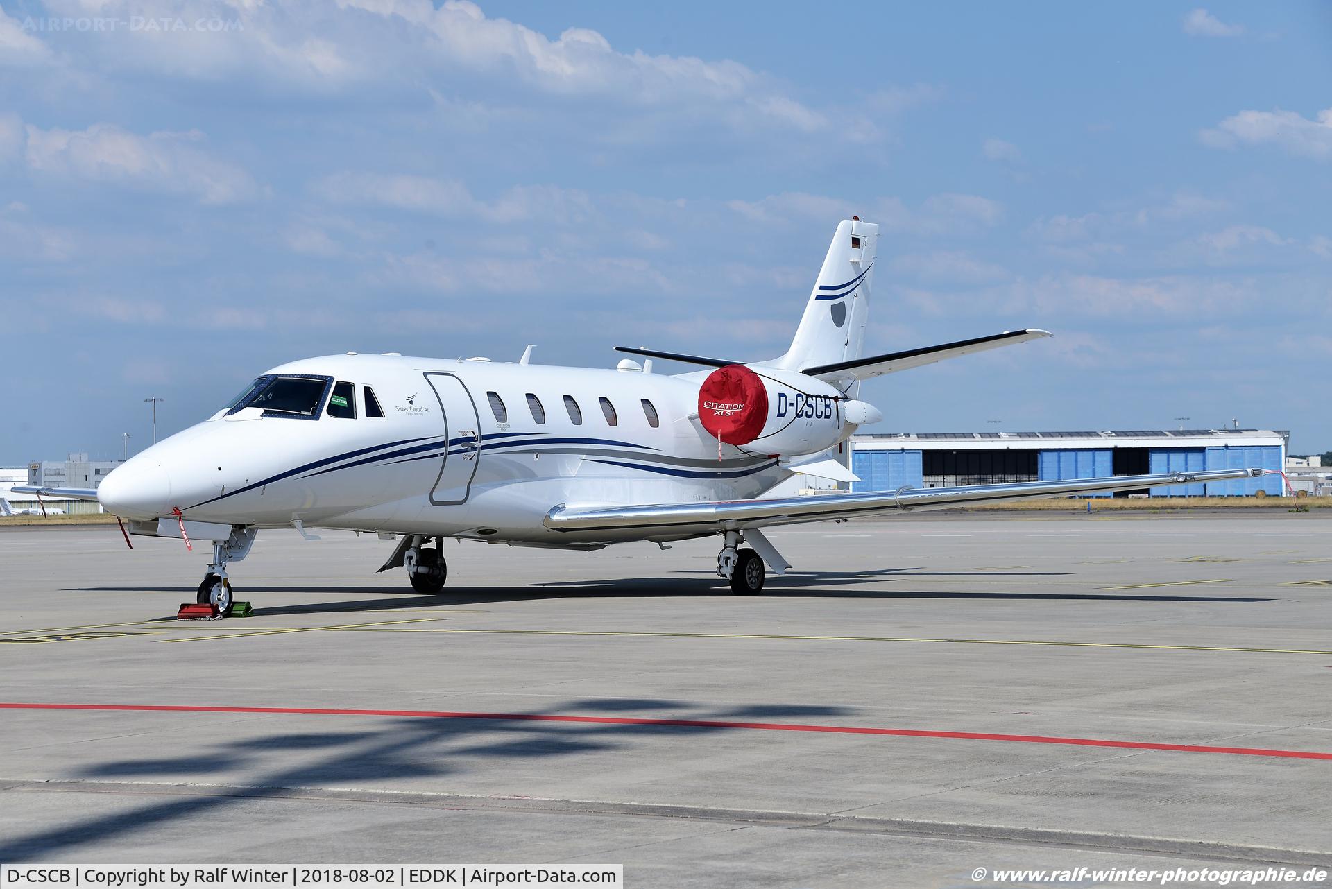 D-CSCB, 2015 Cessna 560XL Citation XLS+ C/N 560-6187, Cessna 560XL Citation XLS+ - SCR Silver Cloud Air GmbH - 560-6187 - D-CSCB - 02.08.2018 - CGN