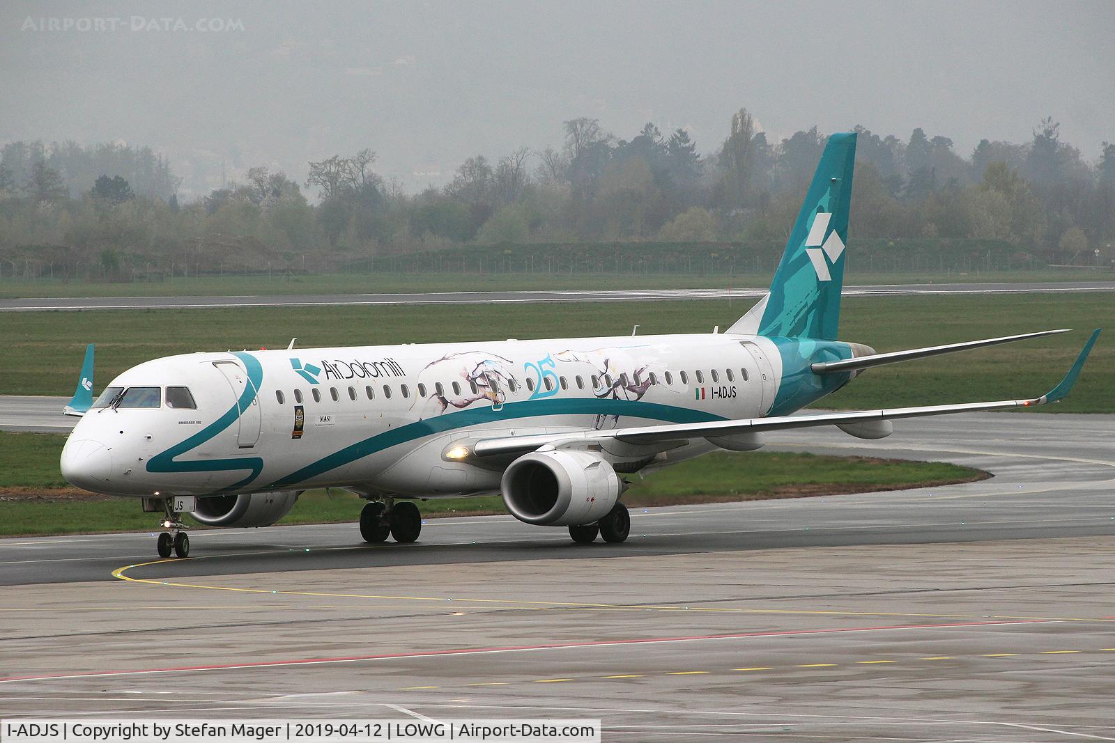 I-ADJS, 2013 Embraer 195LR (ERJ-190-200LR) C/N 19000597, Air Dolomiti ERJ-195LR