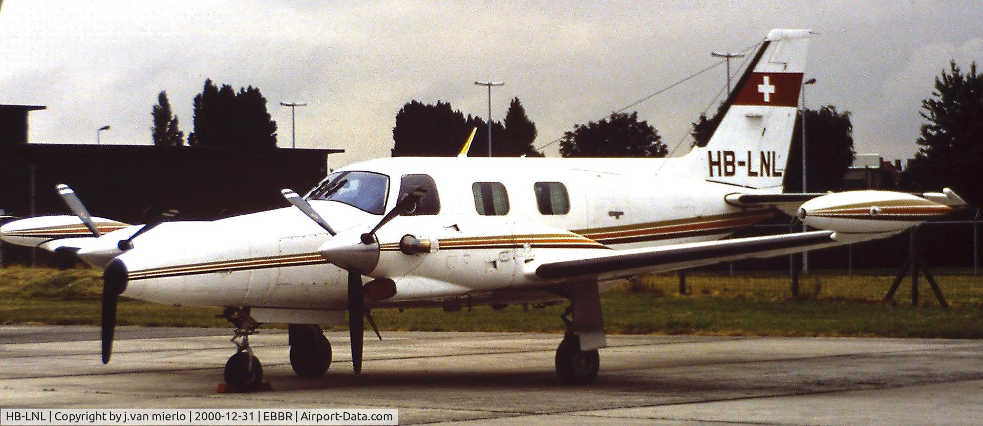 HB-LNL, 1980 Piper PA-31T Cheyenne II C/N 31T-8020083, Brussels G.A.T.'80s