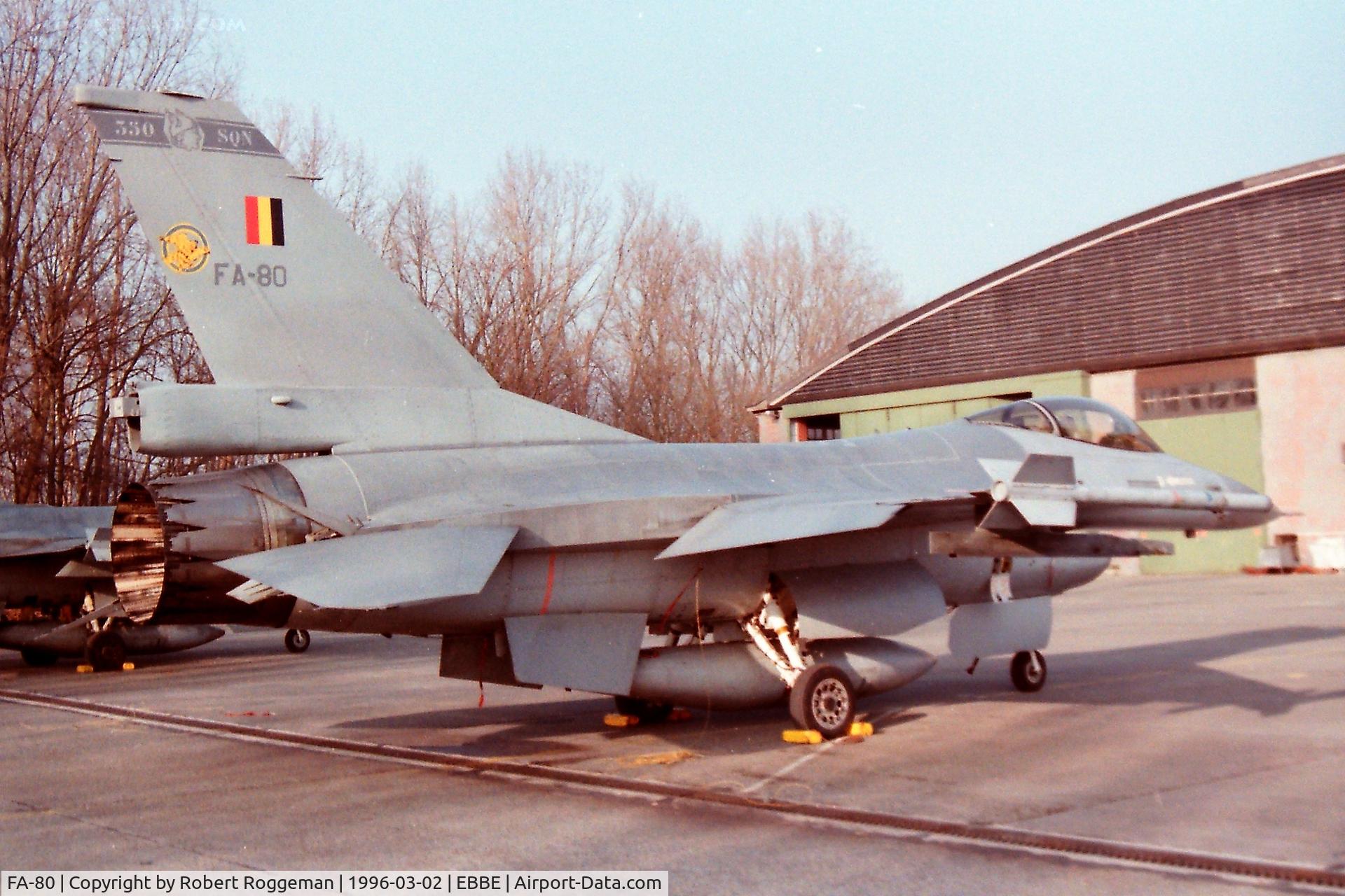 FA-80, SABCA F-16AM Fighting Falcon C/N 6H-80, F-16A.OPEN DAY.350 SQUADRON.