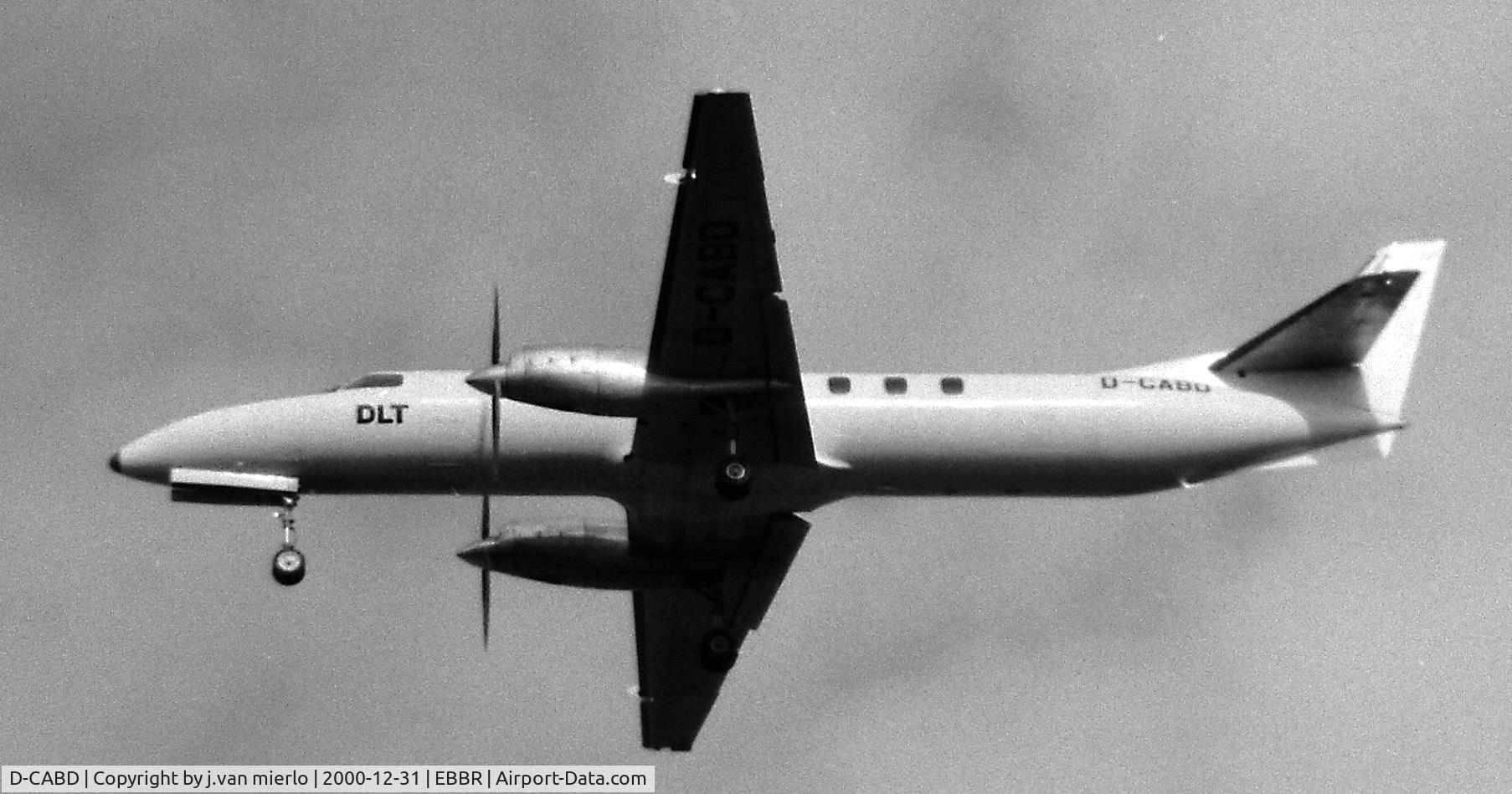D-CABD, 1982 Fairchild SA-227AC Metro III C/N AC-530, Landing at Brussels 25R '80s
