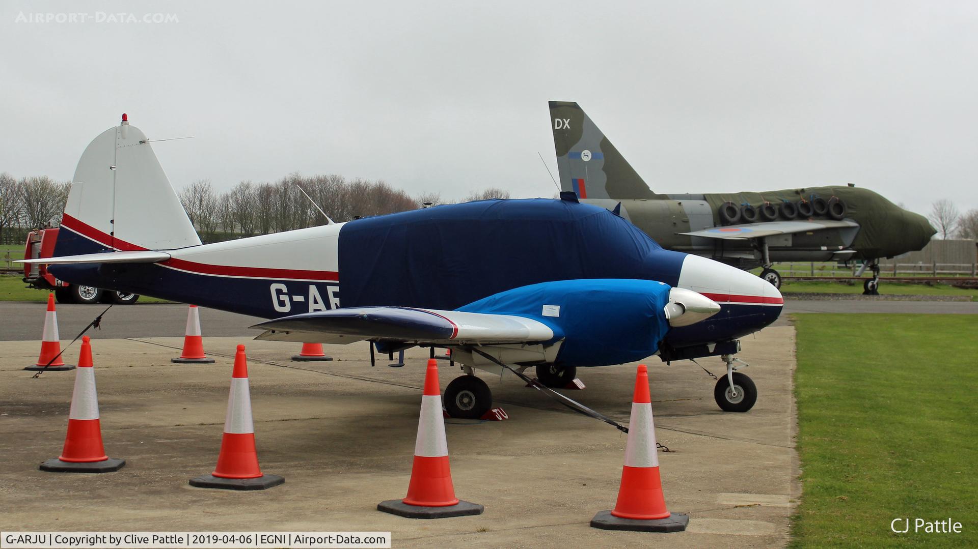 G-ARJU, 1961 Piper PA-23-160 Apache Apache C/N 23-1984, Parked at Skegness EGNI