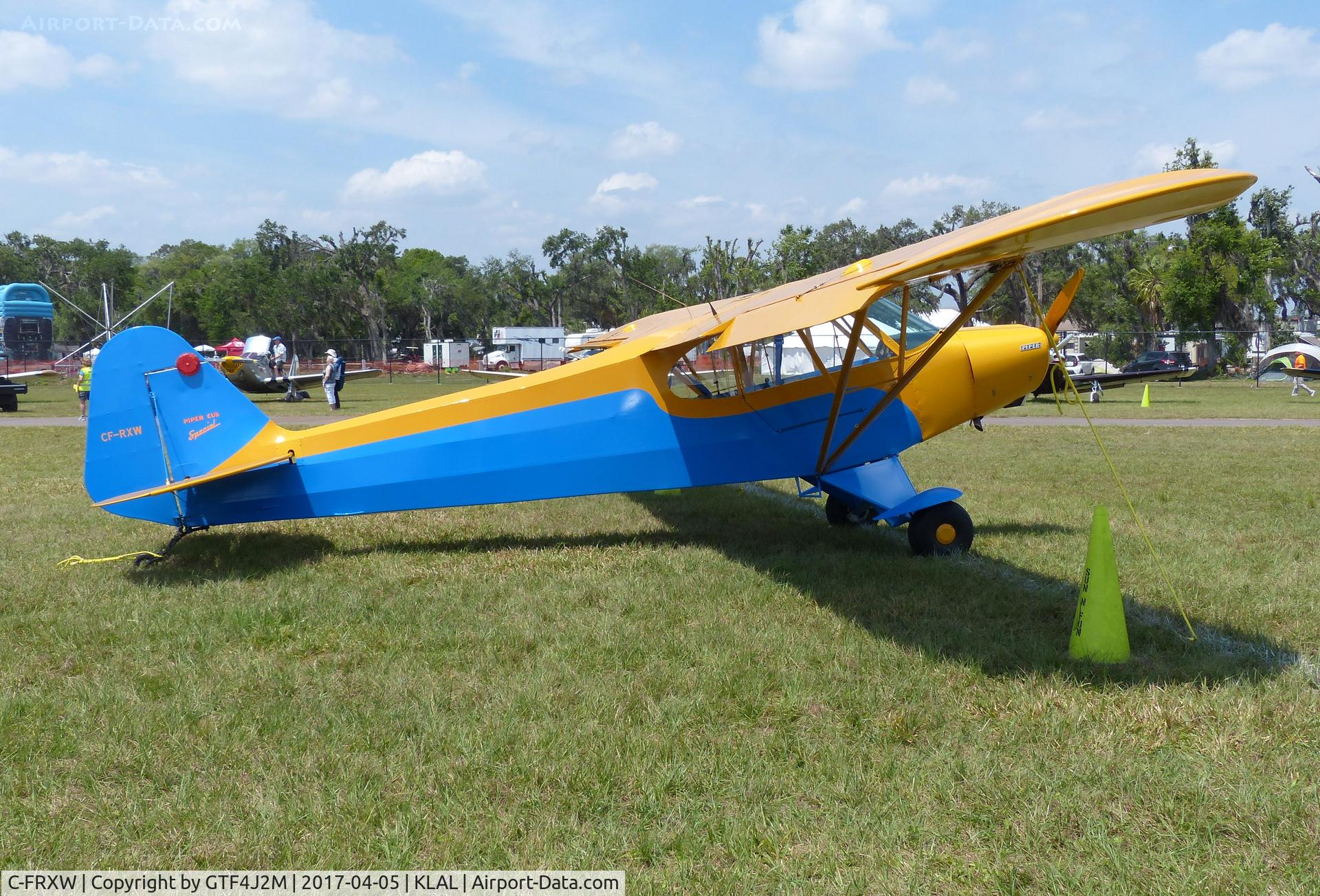 C-FRXW, 1947 Piper PA-11 Cub Special C/N 11-121, CF-RXW  at Sun 'n Fun, Lakeland 5.4.17