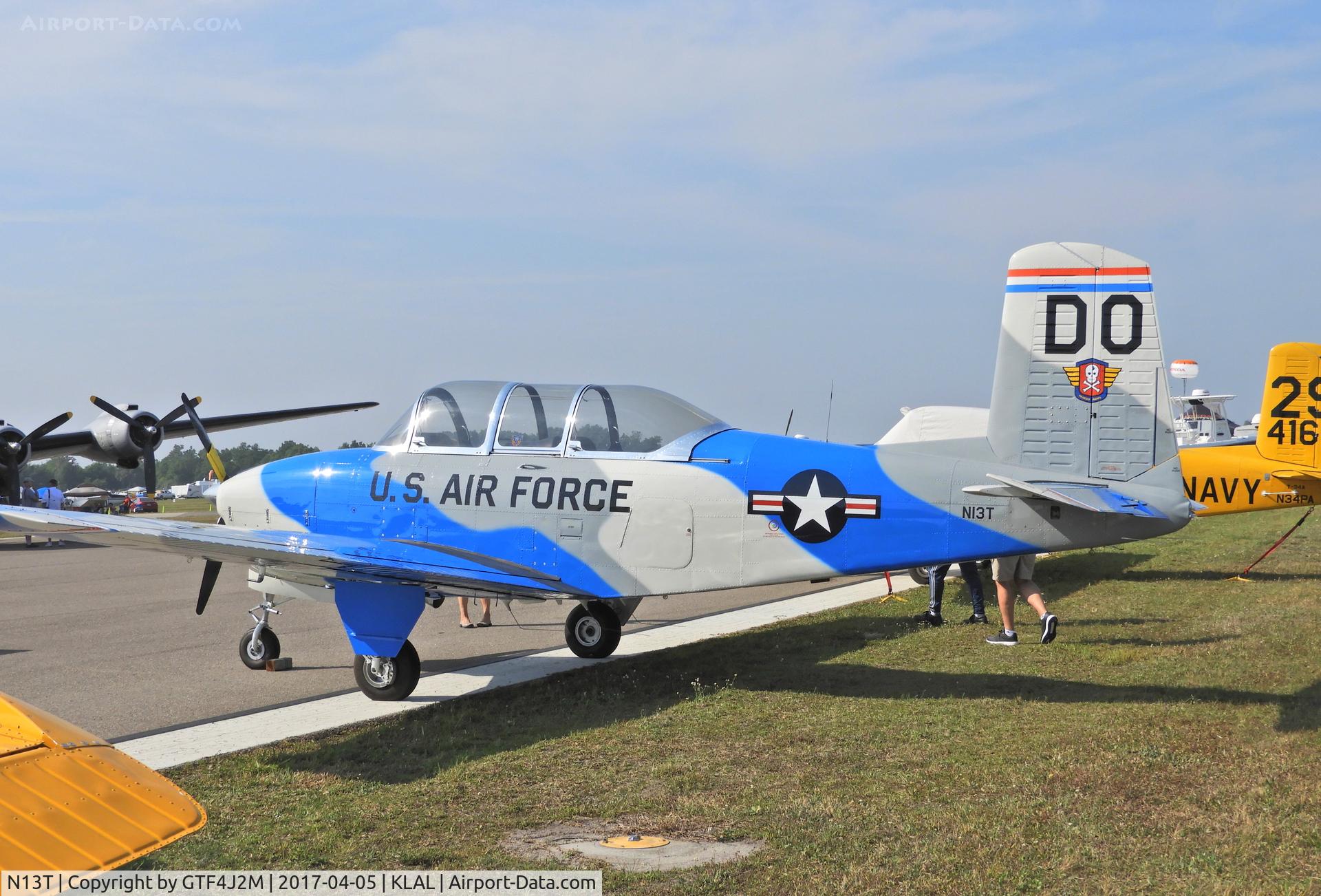 N13T, Beech T-34A (A45) Mentor Mentor C/N G-79, N13T  at Sun 'n Fun, Lakeland 5.4.17
