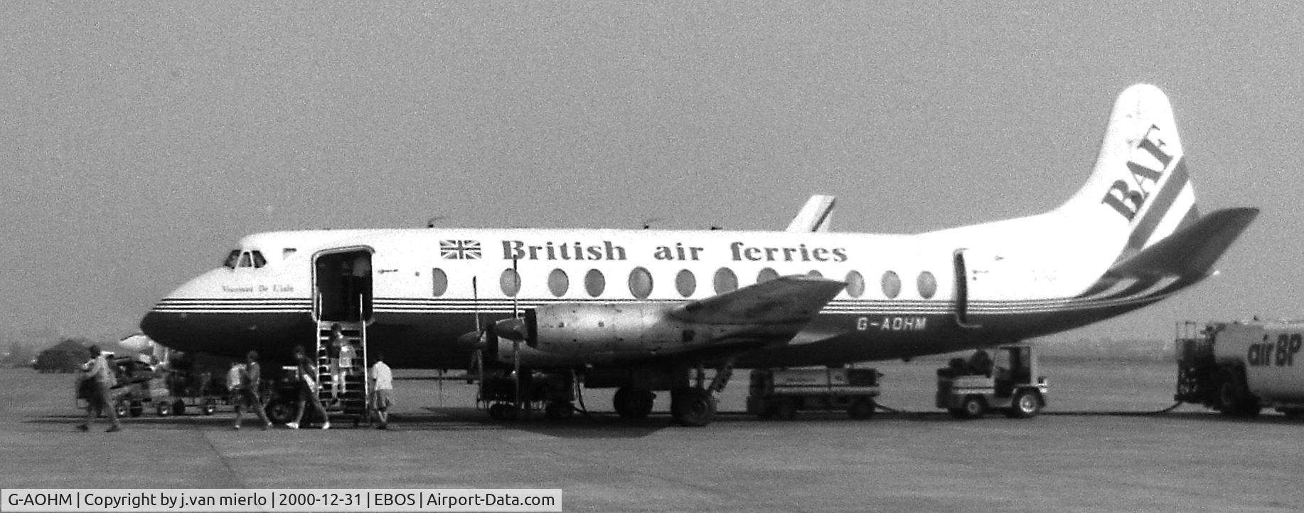 G-AOHM, 1957 Vickers Viscount 802 C/N 162, Ostend, belgium