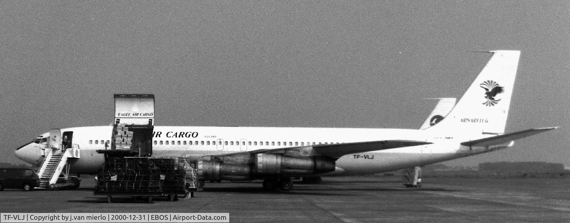 TF-VLJ, 1967 Boeing 707-347C C/N 19351, Ostend, Belgium '80s