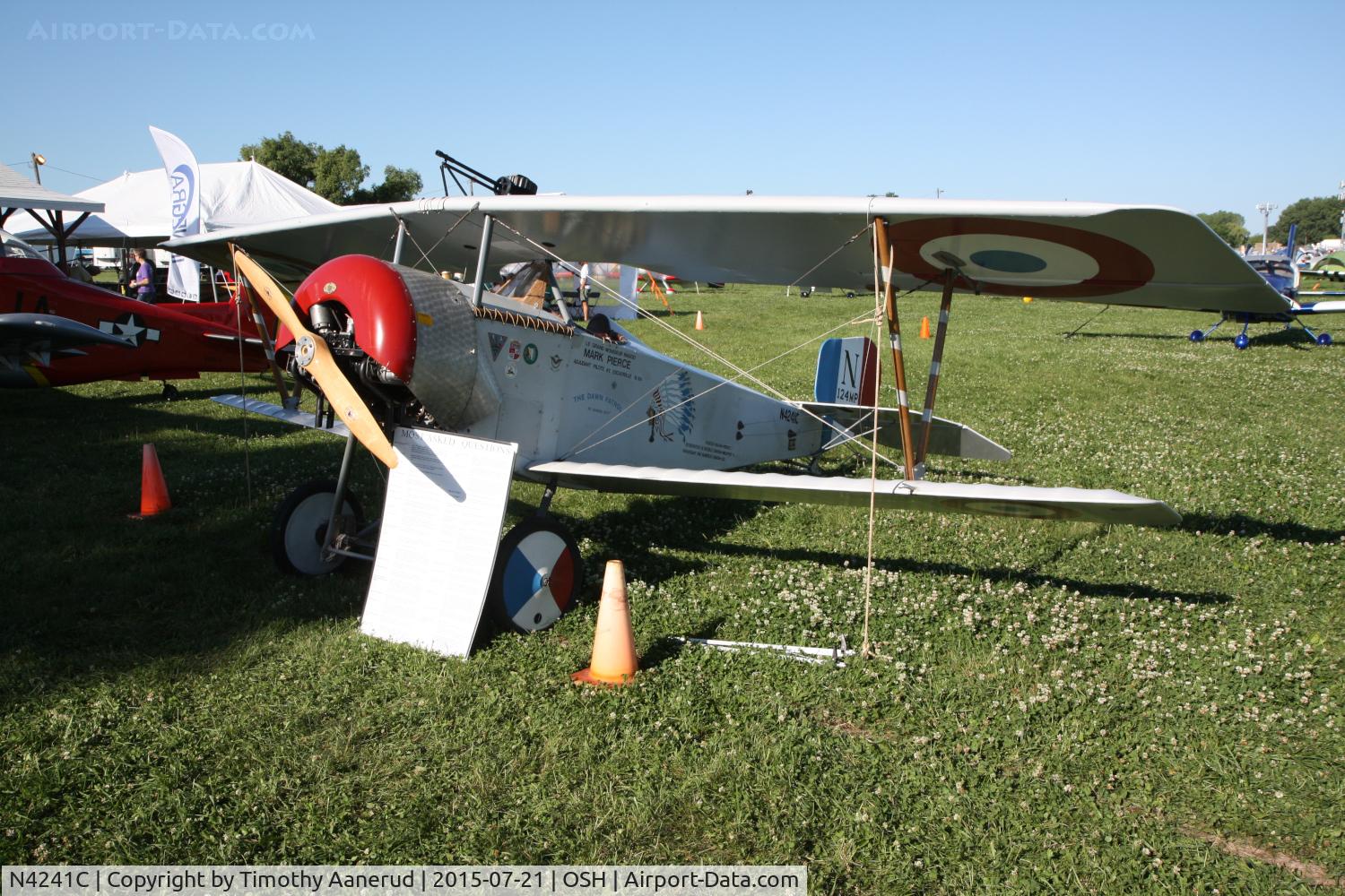 N4241C, 1988 Nieuport 11 Bebe Replica C/N 231, 1988 Nieuport 11 Bebe Replica, c/n: 231