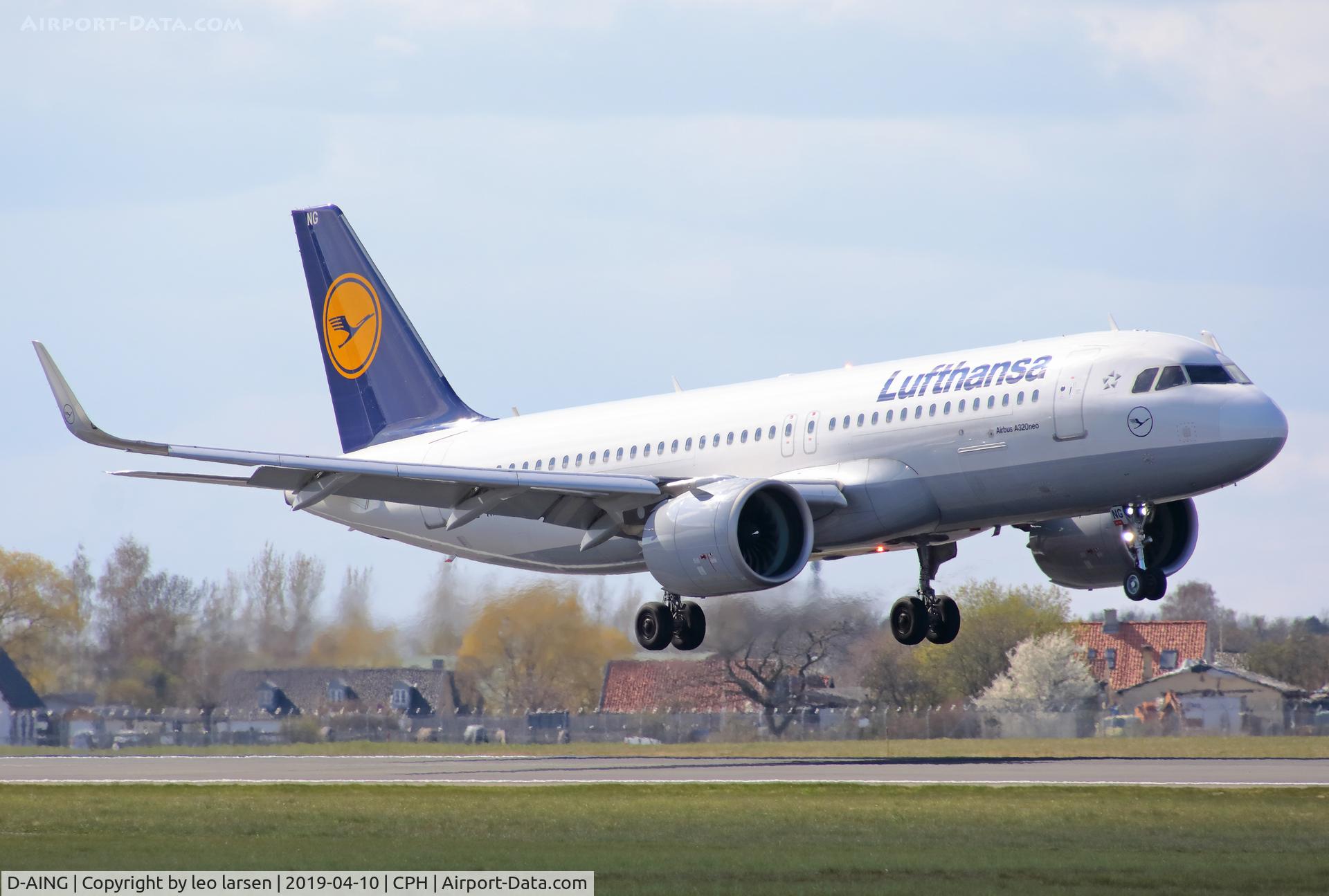 D-AING, 2017 Airbus A320-271N C/N 7588, Copenhagen 10.4.2019