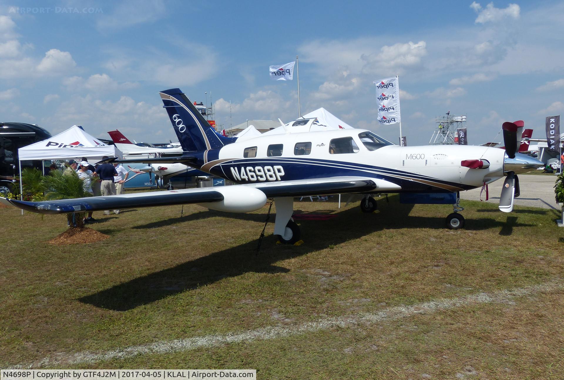 N4698P, 2017 Piper PA-46-600TP Malibu C/N 4698019, N4698P  at Sun 'n Fun, Lakeland 5.4.17