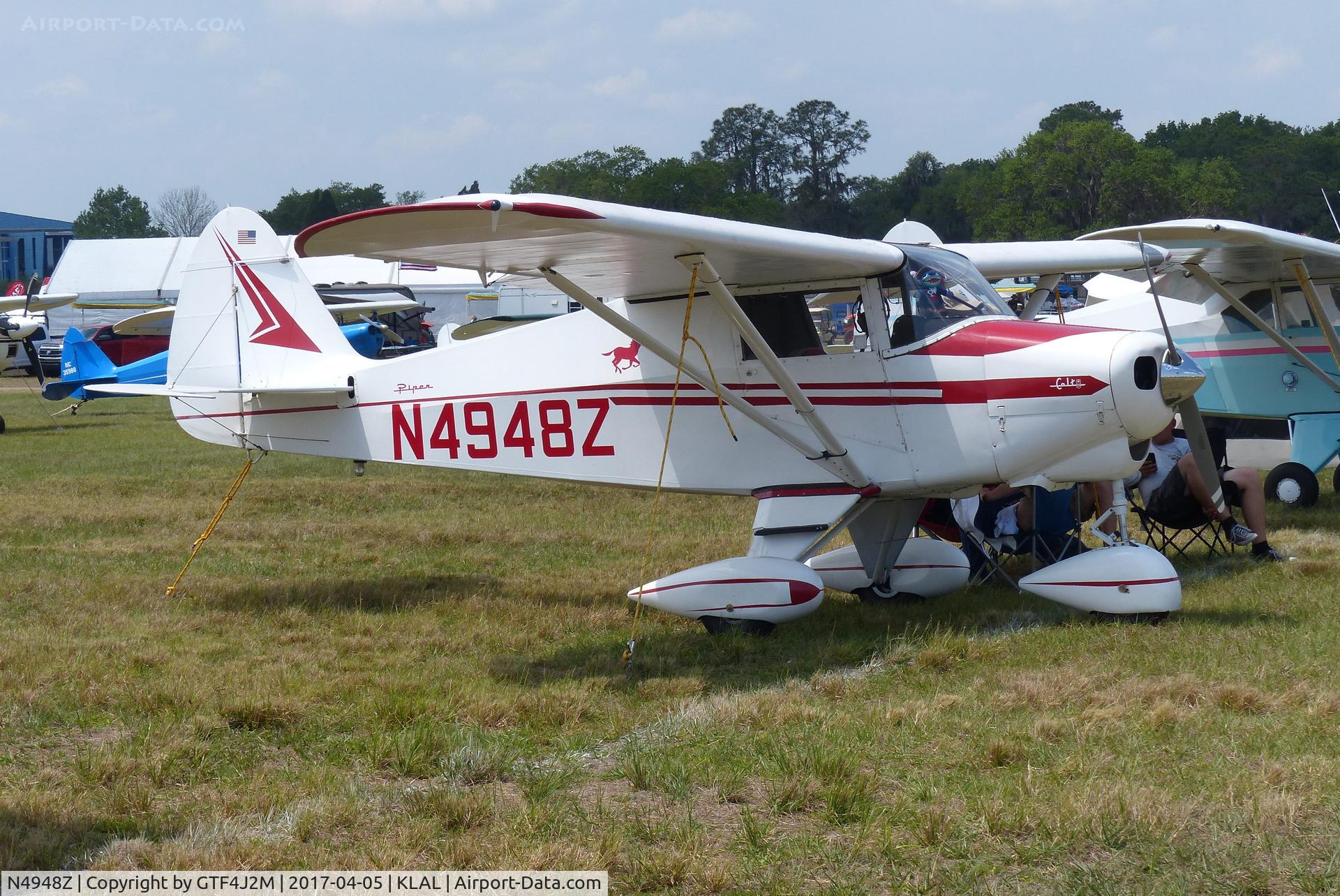 N4948Z, 1961 Piper PA-22-108 Colt C/N 22-8545, N4948Z  at Sun 'n Fun, Lakeland 5.4.17