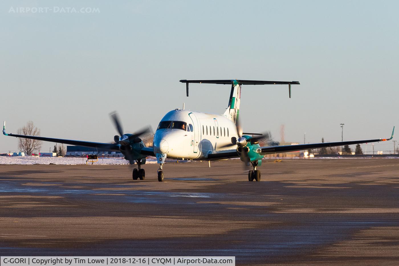 C-GORI, 1993 Beech 1900D C/N UE-47, Pulling into the terminal apron
