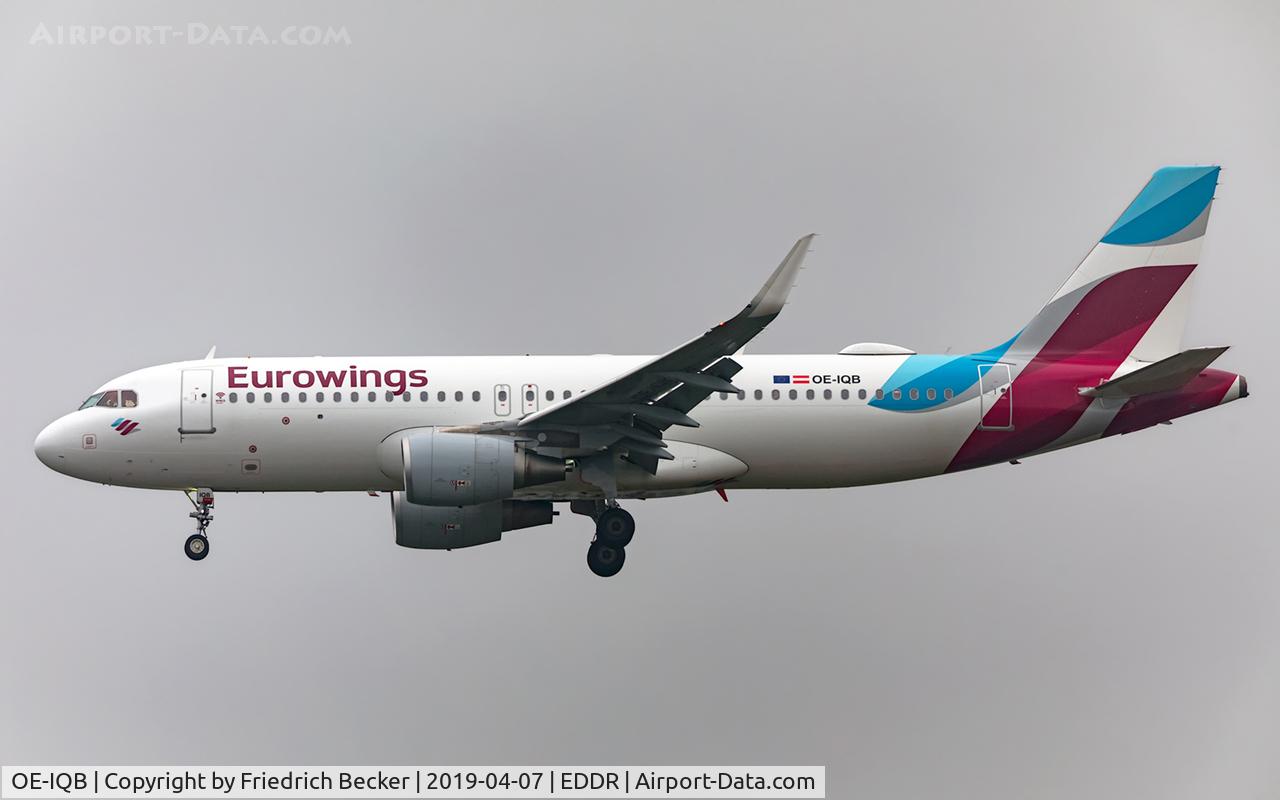 OE-IQB, 2016 Airbus A320-214 C/N 7012, on final RW27