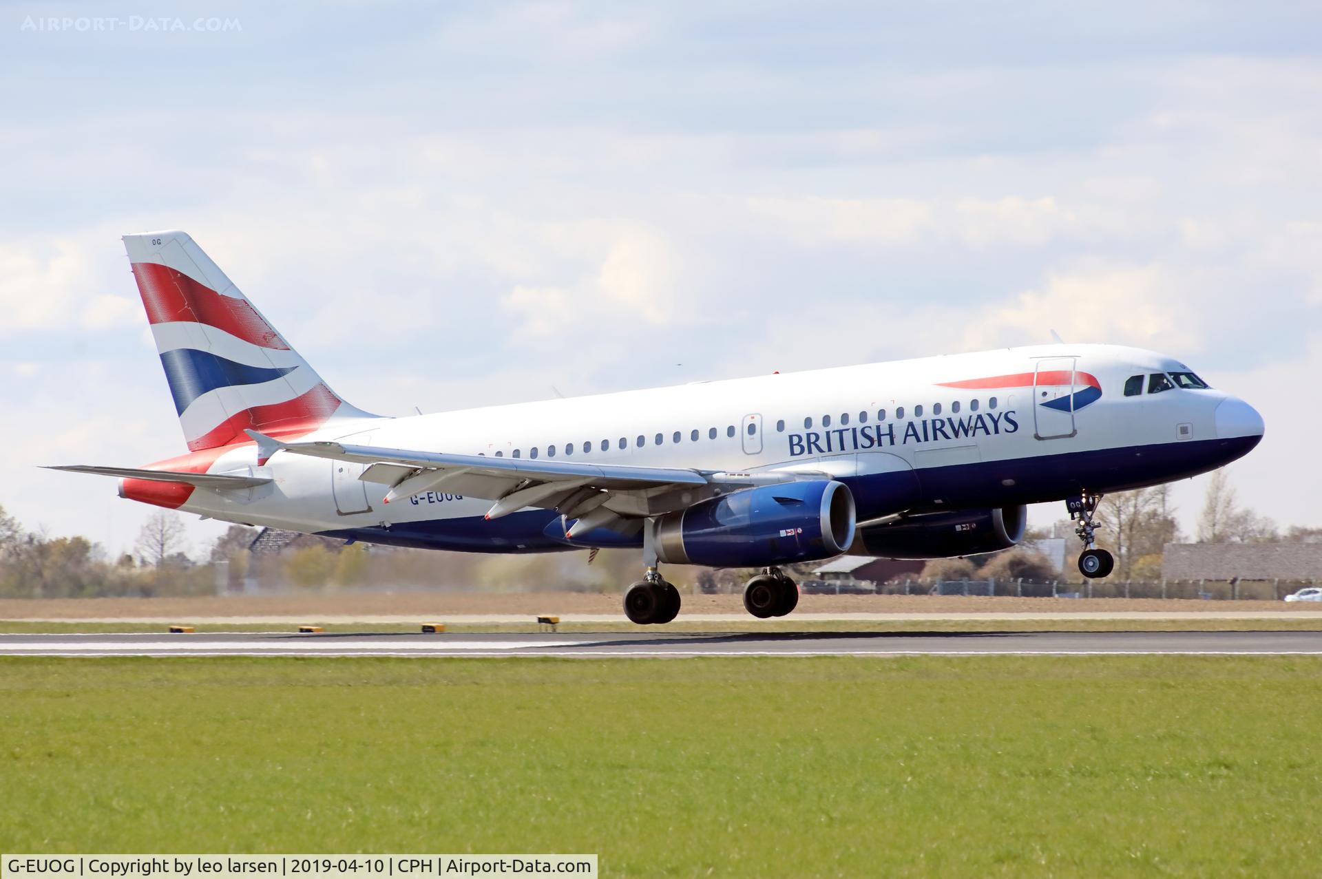 G-EUOG, 2001 Airbus A319-131 C/N 1594, Copenhagen 10.4.2019