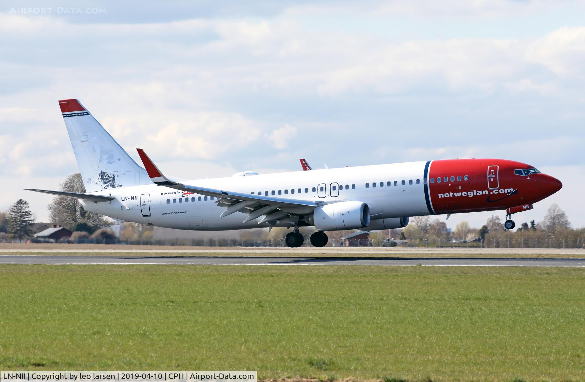 LN-NII, 2014 Boeing 737-8JP C/N 43877, Copenhagen 10.4.2019