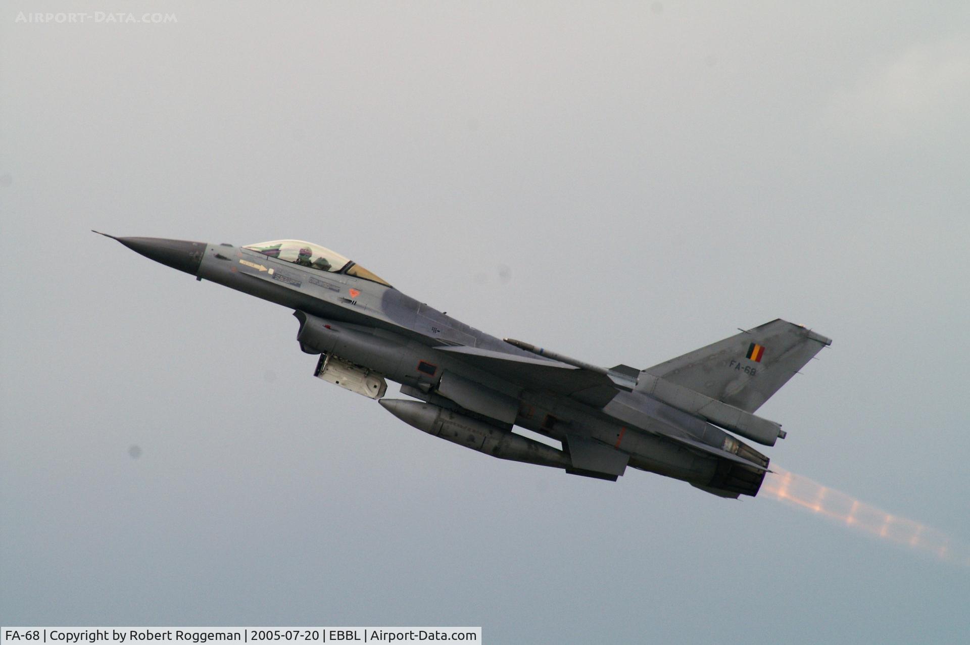 FA-68, SABCA F-16AM Fighting Falcon C/N 6H-68, OPEN DAY.