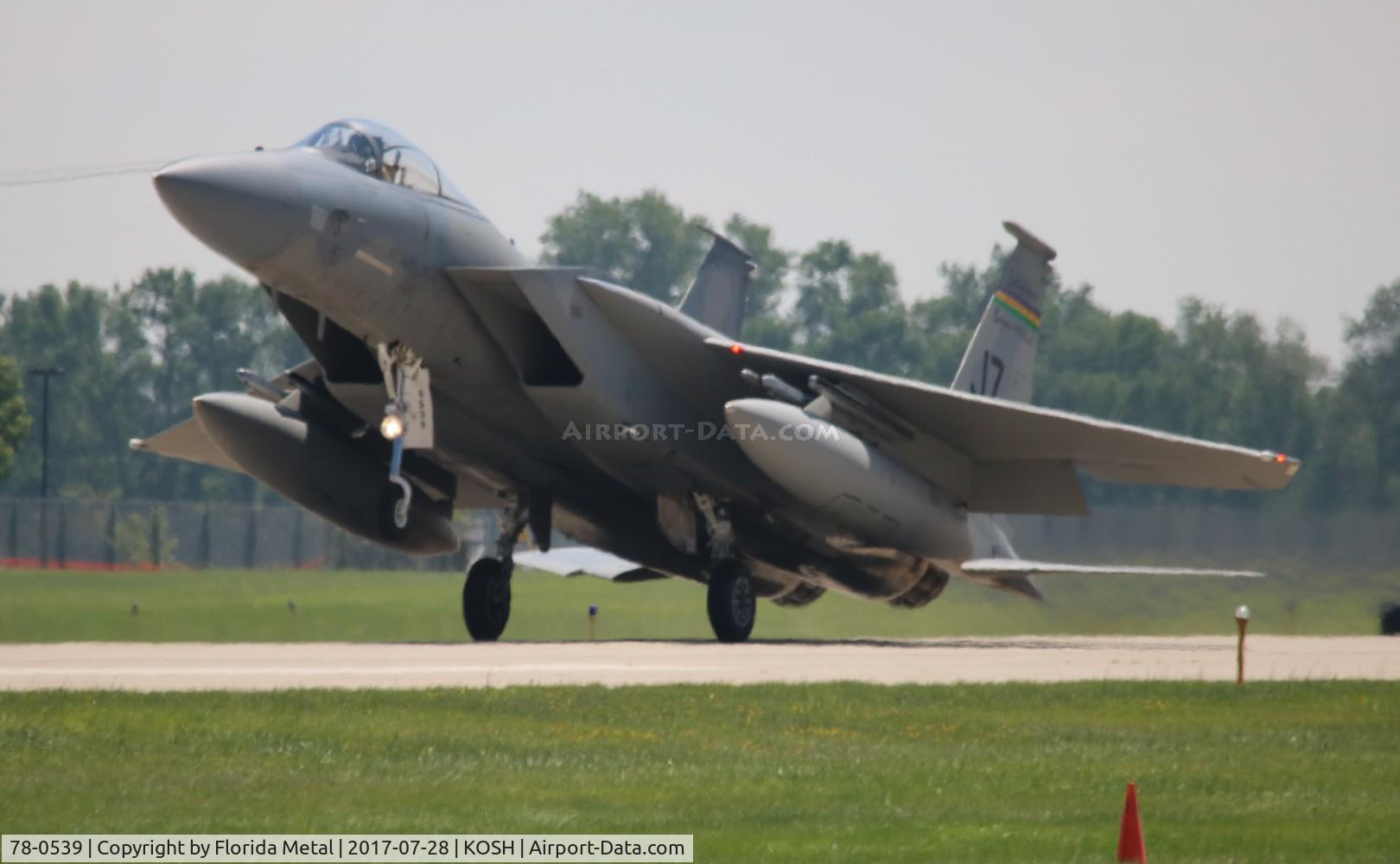 78-0539, 1978 McDonnell Douglas F-15C Eagle C/N 0529/C072, EAA Air Venture 2017
