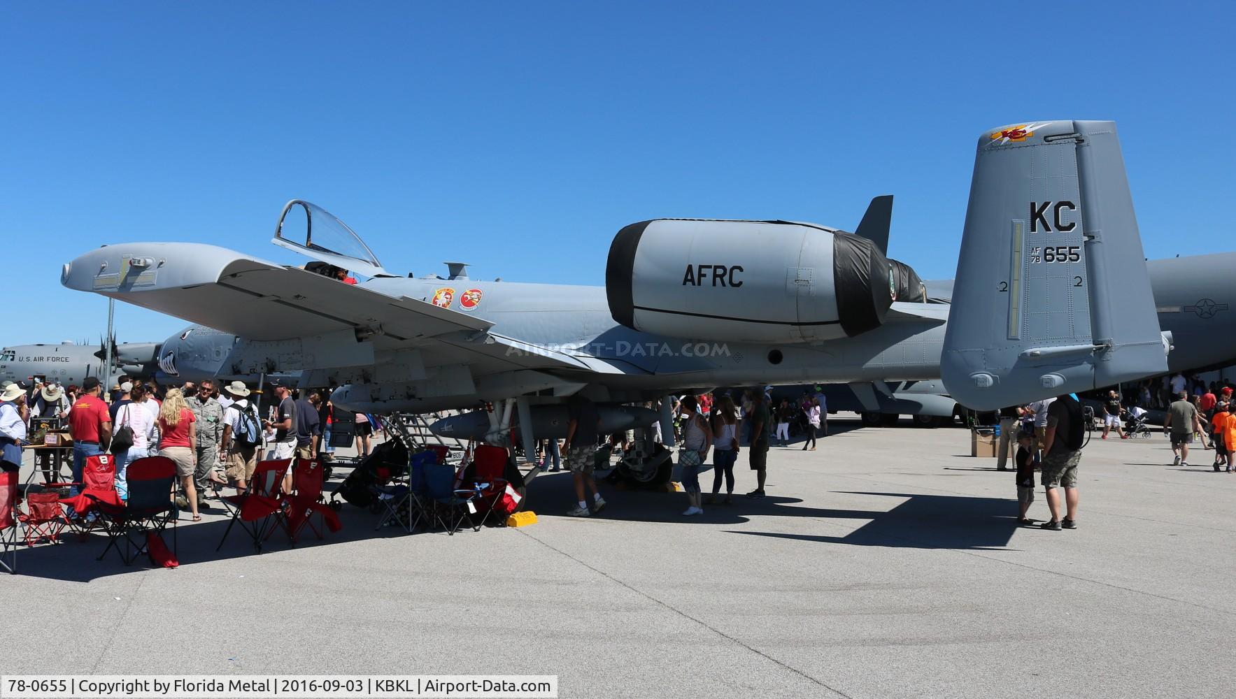 78-0655, 1978 Fairchild Republic A-10C Thunderbolt II C/N A10-0275, Cleveland Air Show 2016