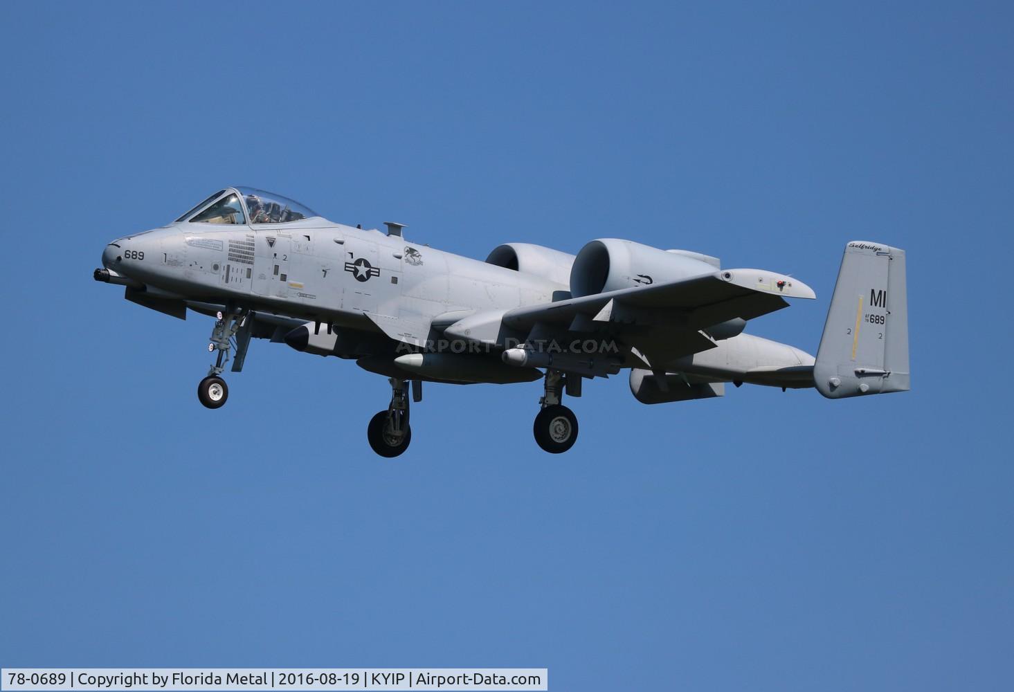 78-0689, 1979 Fairchild Republic A-10C Thunderbolt II C/N A10-0309, Thunder Over Michigan 2016