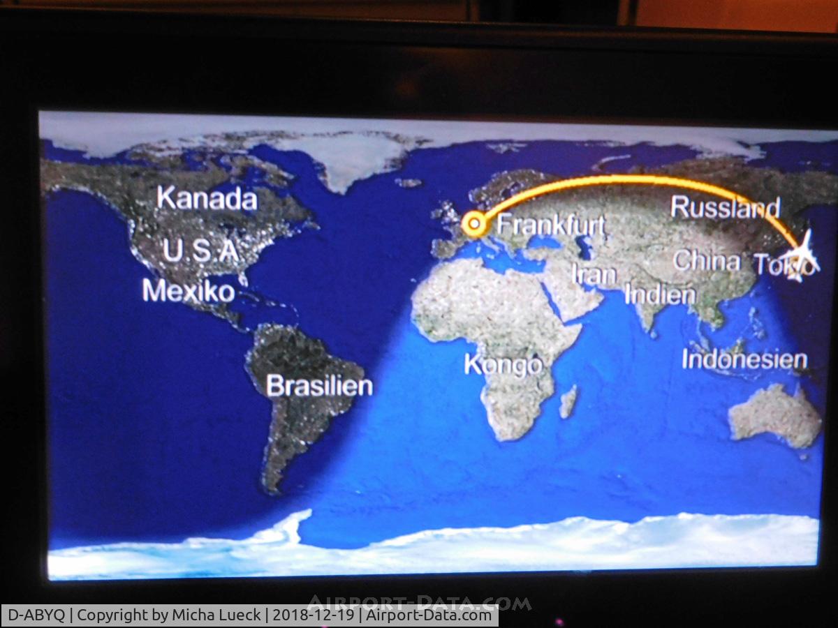 D-ABYQ, 2014 Boeing 747-830 C/N 37840, At the beginning of our very comfortable ride from Haneda to Frankfurt