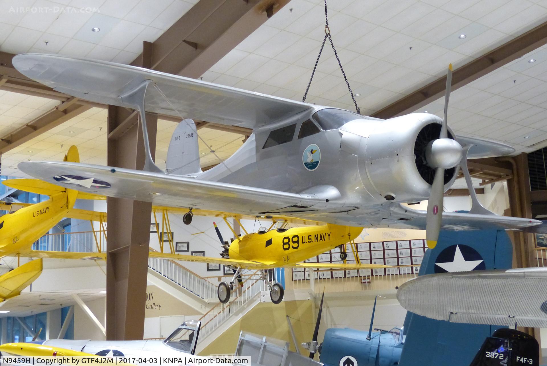 N9459H, 1944 Beech GB-2 Traveller (D17S) C/N 6700, N9459H  at NMNA Pensacola 3.4.17  as '23688'  USN c/s