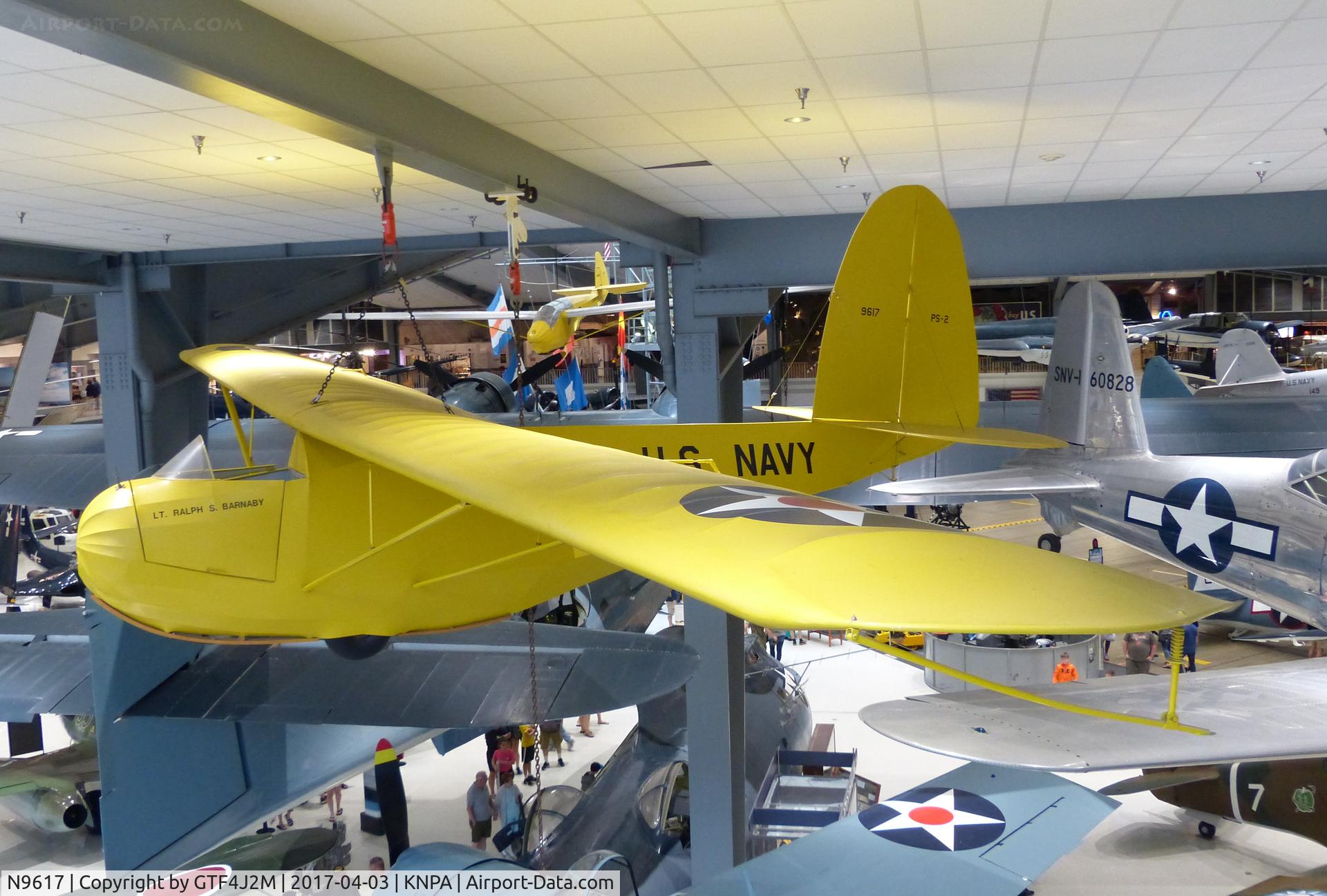 N9617, 1934 Franklin PS-2 C/N 126, N9617  at NMNA Pensacola 3.4.17  as '9617'  USN c/s