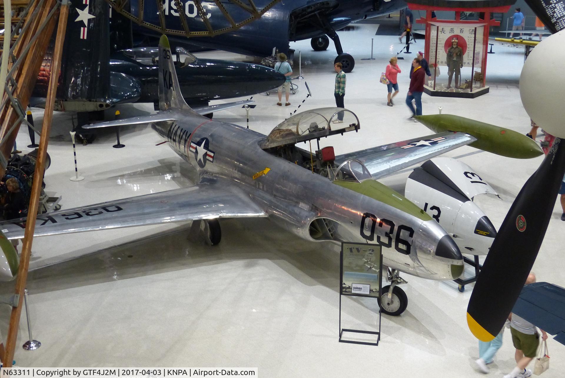 N63311, Lockheed T-33A Shooting Star C/N 580-1449, N63311  at NMNA Pensacola 3.4.17  as '131816 :KA-036'  USN c/s